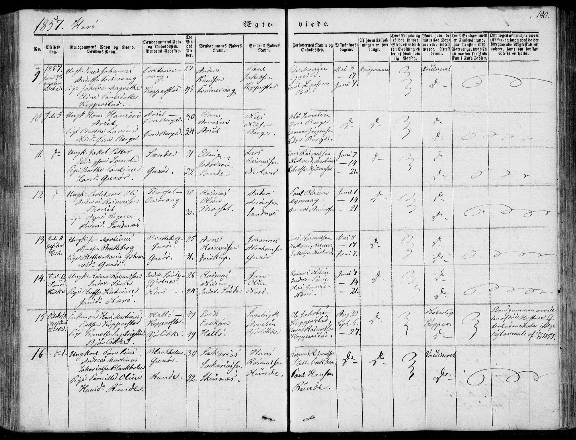 Ministerialprotokoller, klokkerbøker og fødselsregistre - Møre og Romsdal, AV/SAT-A-1454/507/L0070: Parish register (official) no. 507A05, 1842-1873, p. 190