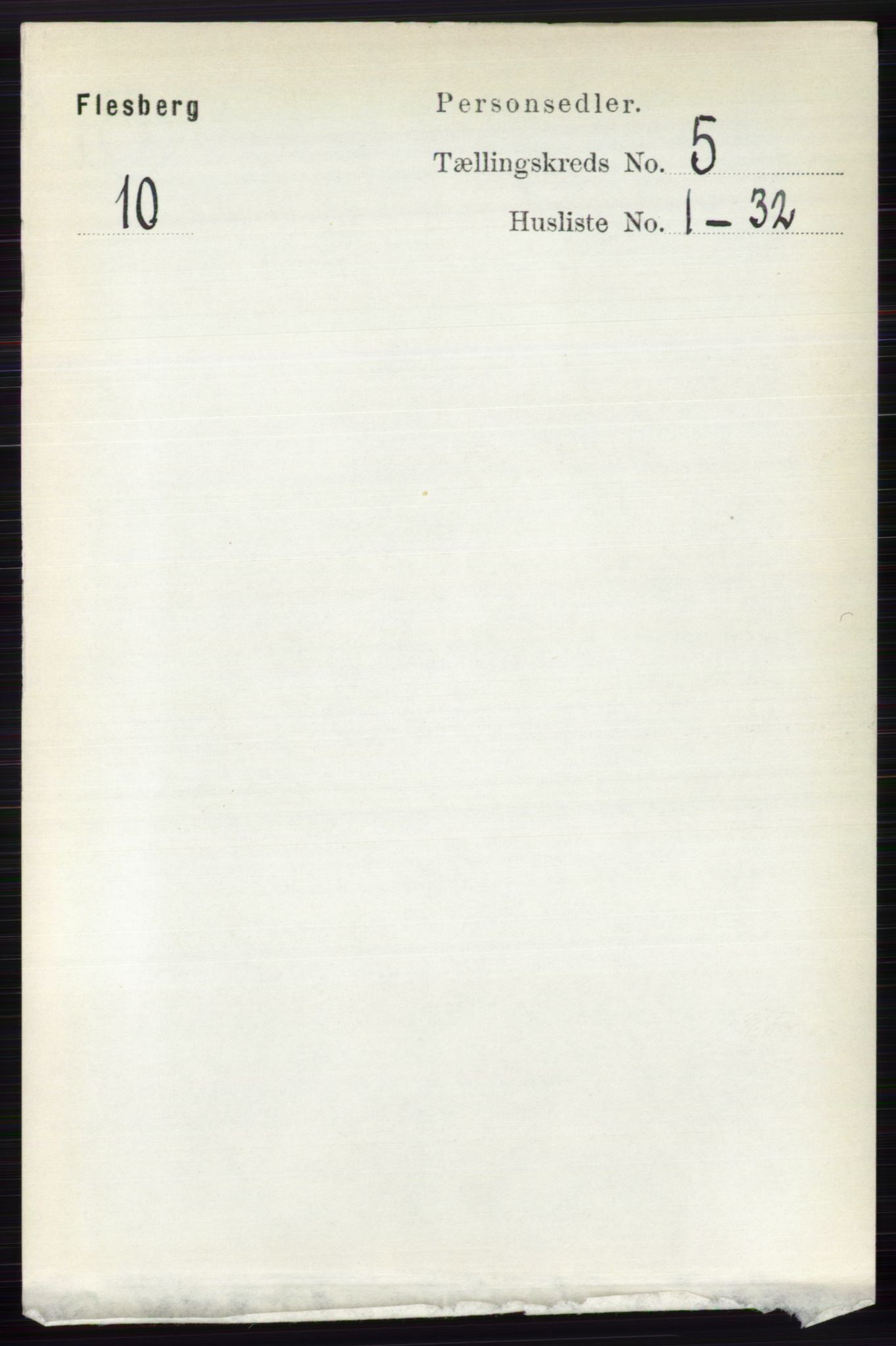 RA, 1891 census for 0631 Flesberg, 1891, p. 721