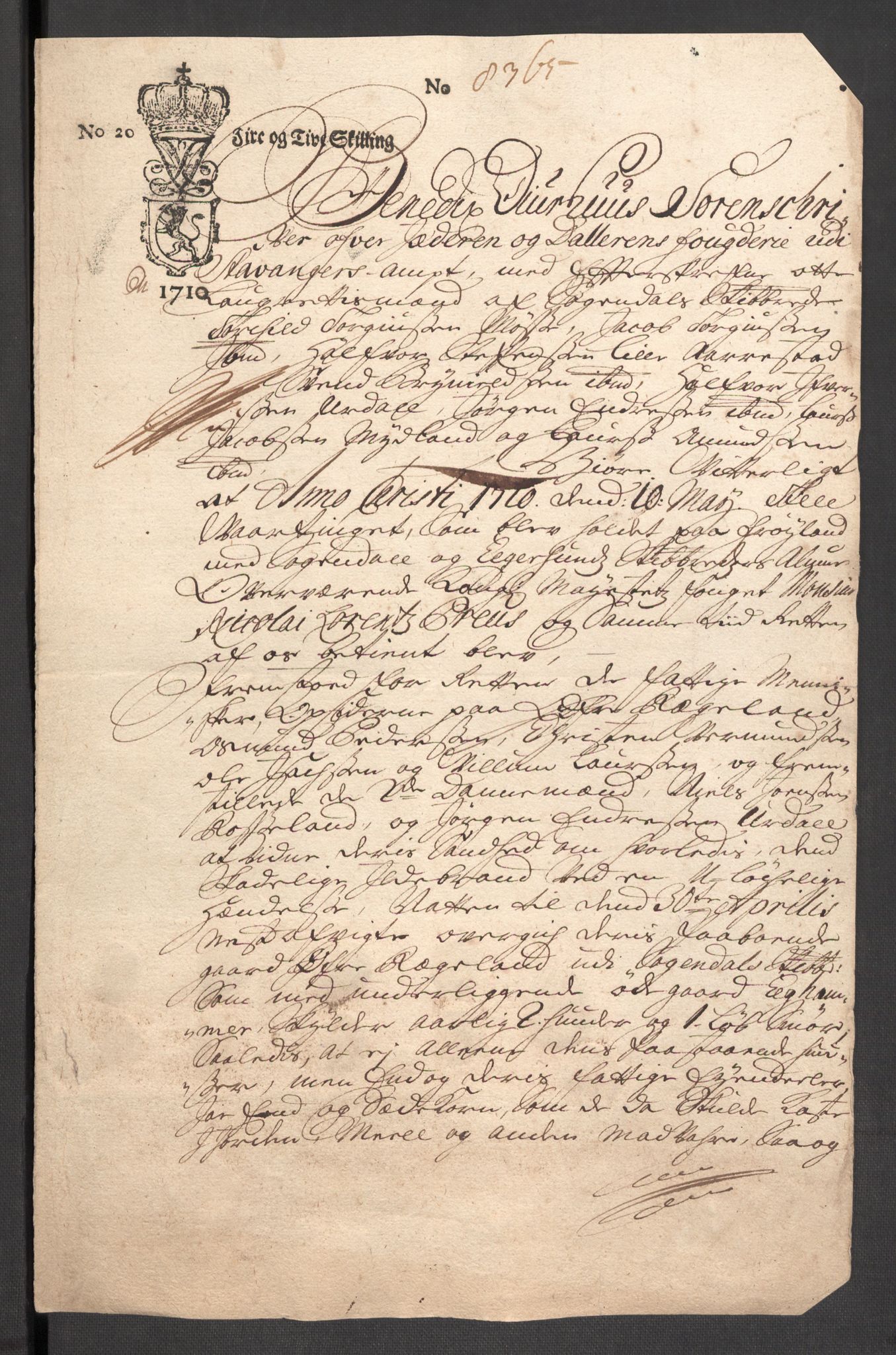 Rentekammeret inntil 1814, Reviderte regnskaper, Fogderegnskap, AV/RA-EA-4092/R46/L2735: Fogderegnskap Jæren og Dalane, 1711, p. 214