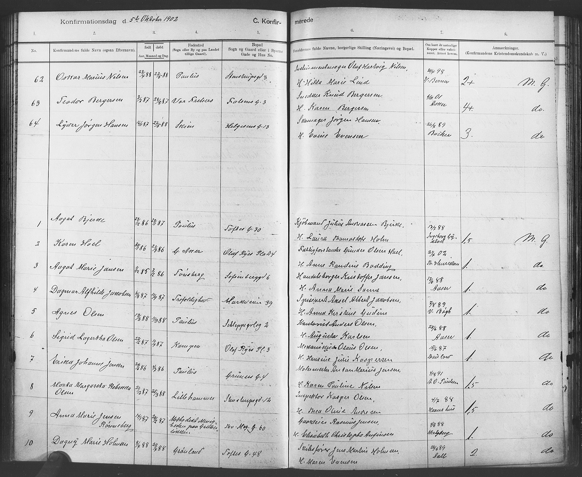 Paulus prestekontor Kirkebøker, AV/SAO-A-10871/F/Fa/L0007: Parish register (official) no. 7, 1897-1915