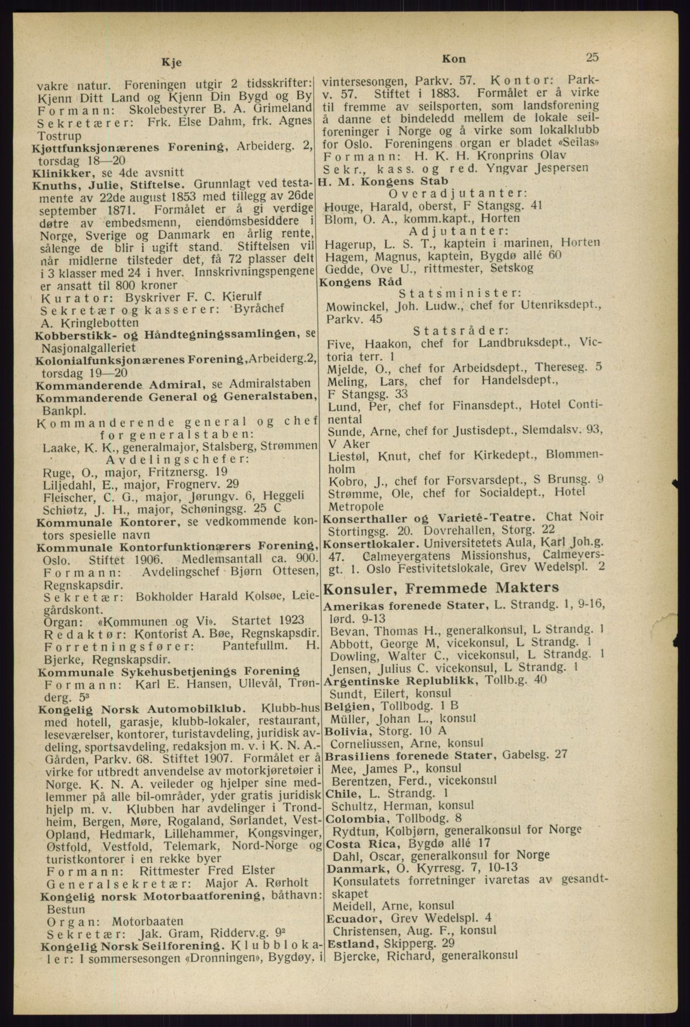 Kristiania/Oslo adressebok, PUBL/-, 1933, p. 25