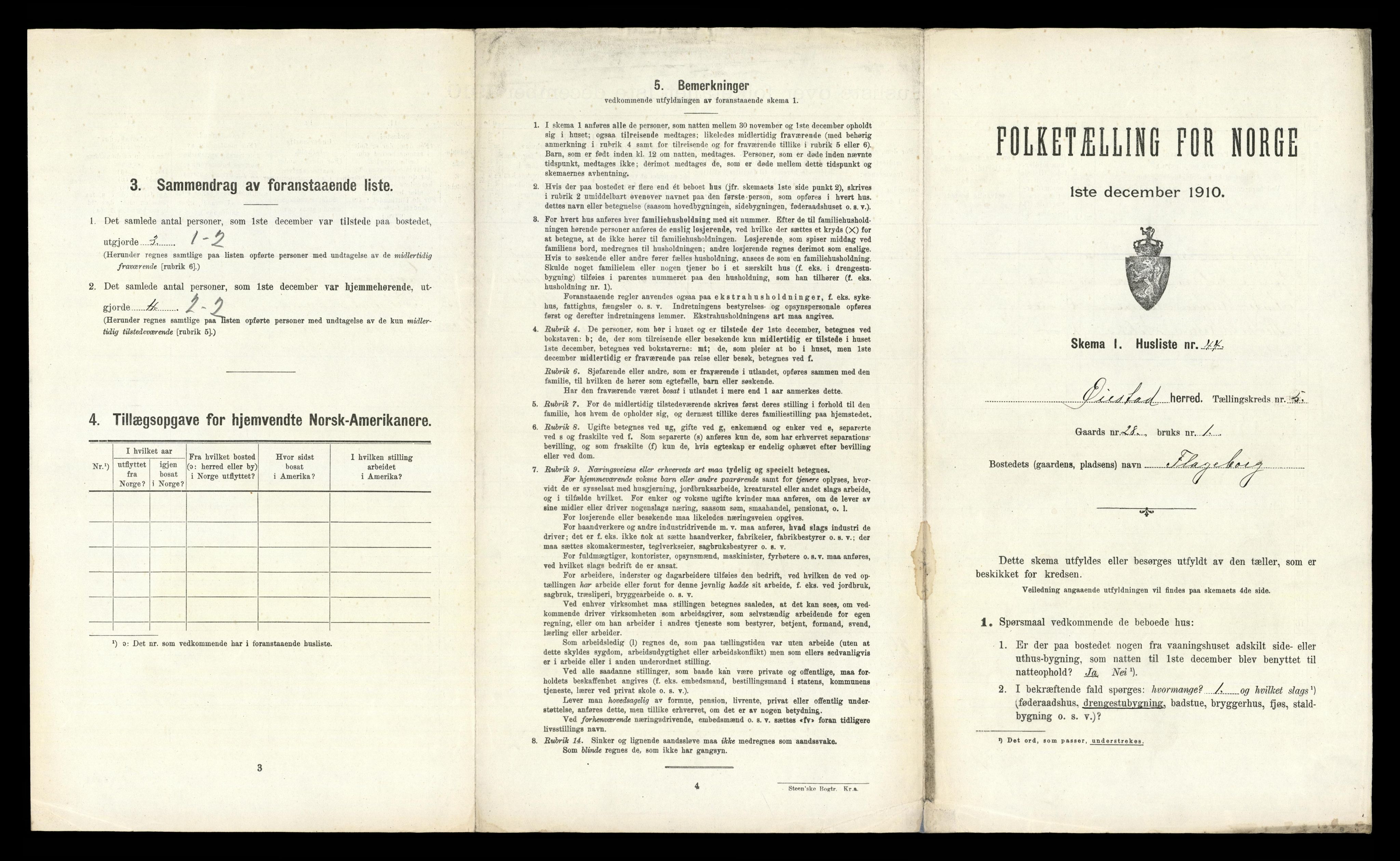 RA, 1910 census for Øyestad, 1910, p. 672