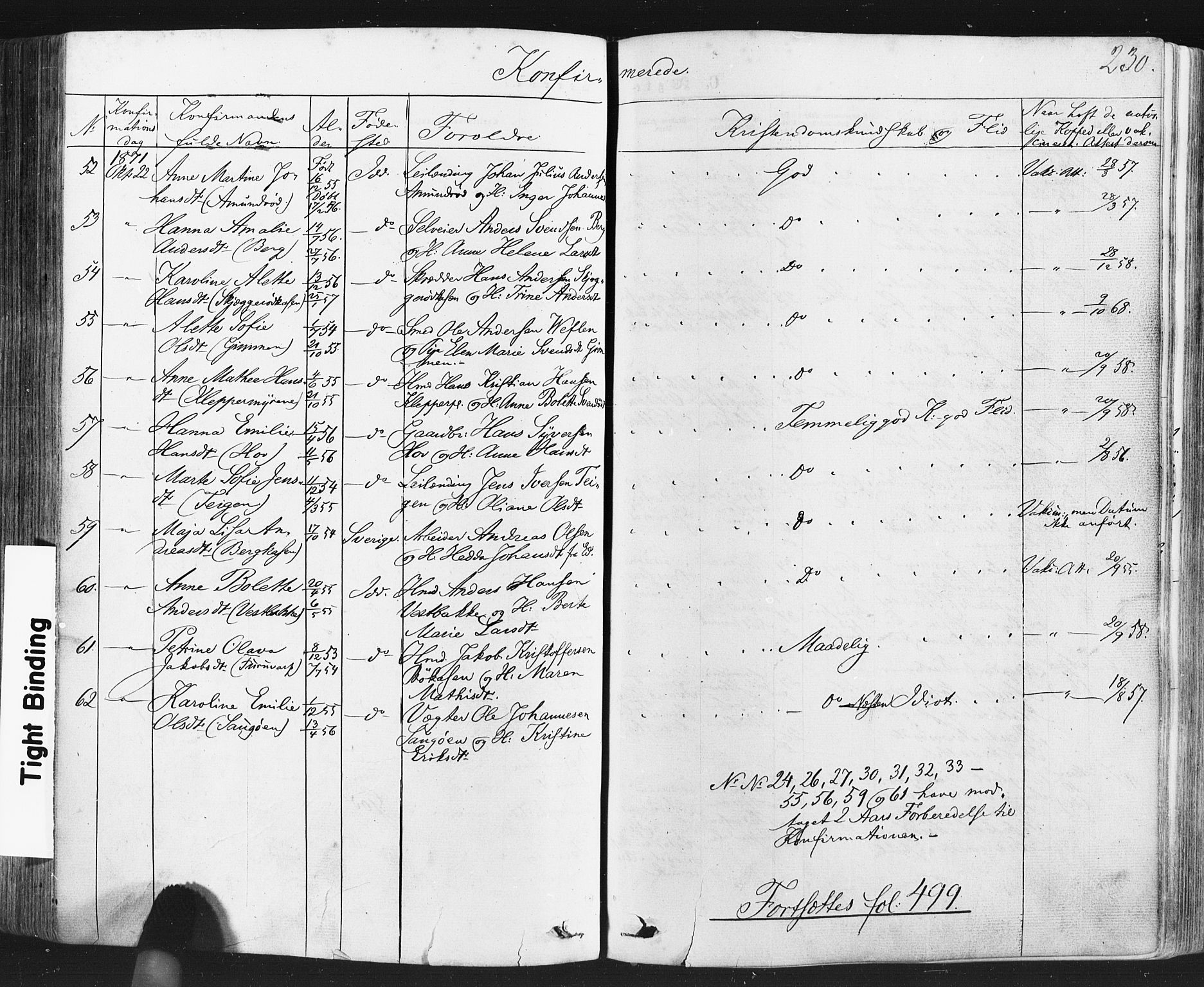 Idd prestekontor Kirkebøker, AV/SAO-A-10911/F/Fc/L0005: Parish register (official) no. III 5, 1861-1877, p. 230