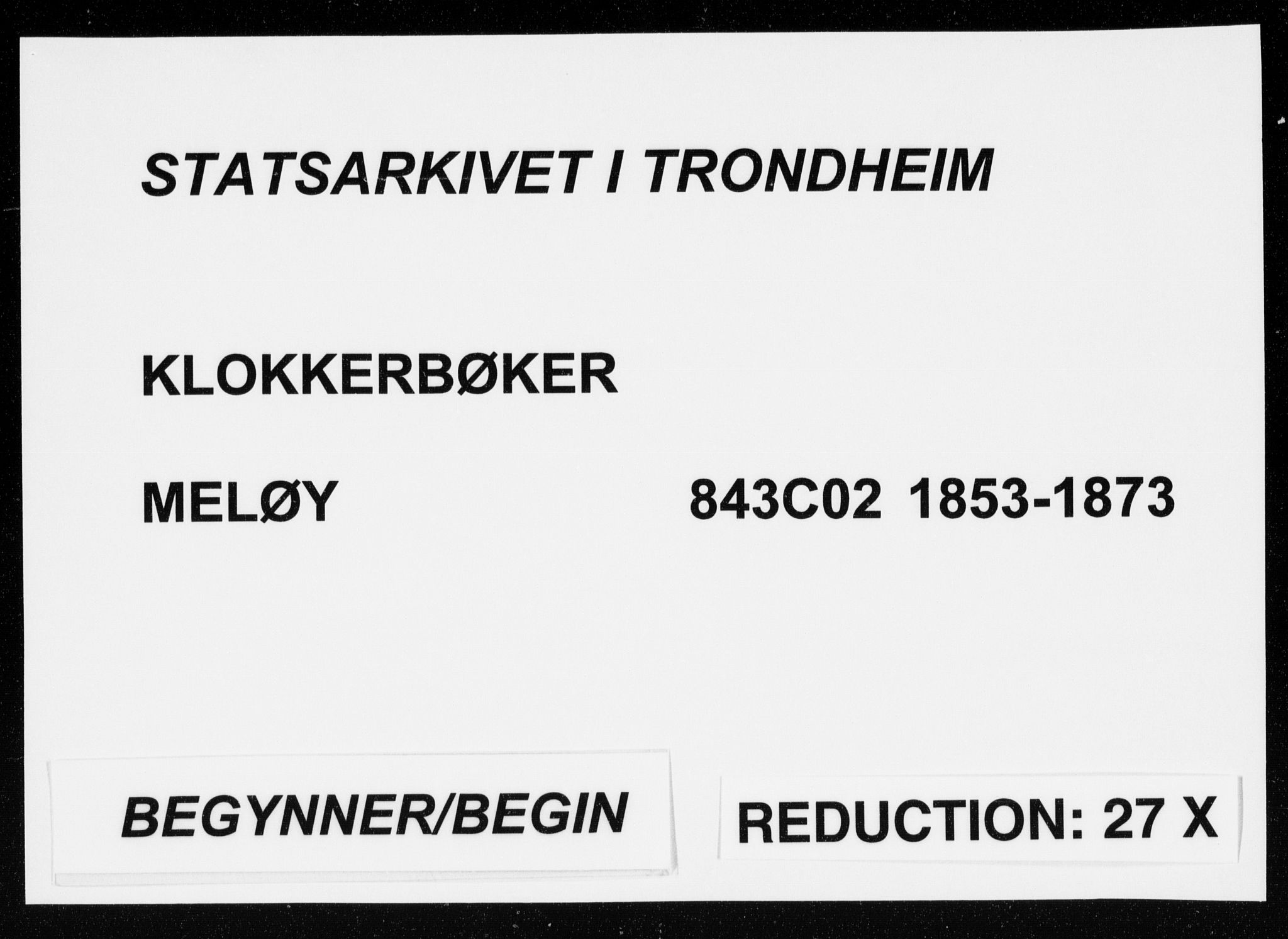 Ministerialprotokoller, klokkerbøker og fødselsregistre - Nordland, SAT/A-1459/843/L0633: Parish register (copy) no. 843C02, 1853-1873