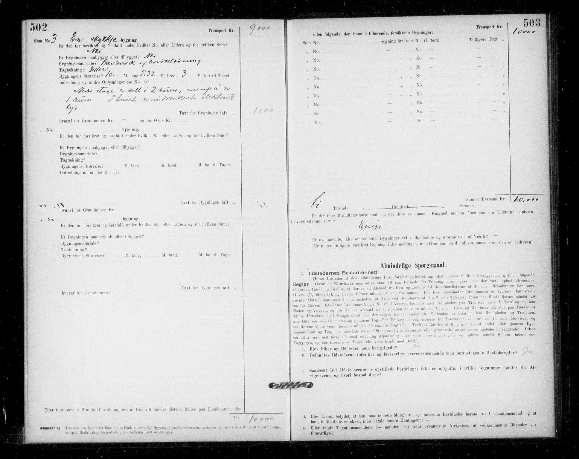 Lensmannen i Jondal, AV/SAB-A-33101/0012/L0005: Branntakstprotokoll, skjematakst, 1894-1951, p. 502-503