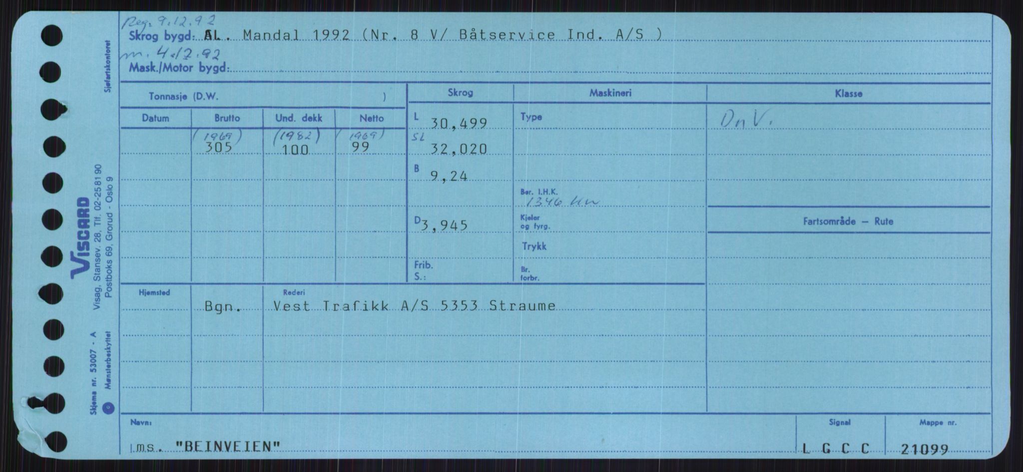 Sjøfartsdirektoratet med forløpere, Skipsmålingen, RA/S-1627/H/Ha/L0001/0001: Fartøy, A-Eig / Fartøy A-Bjøn, p. 709