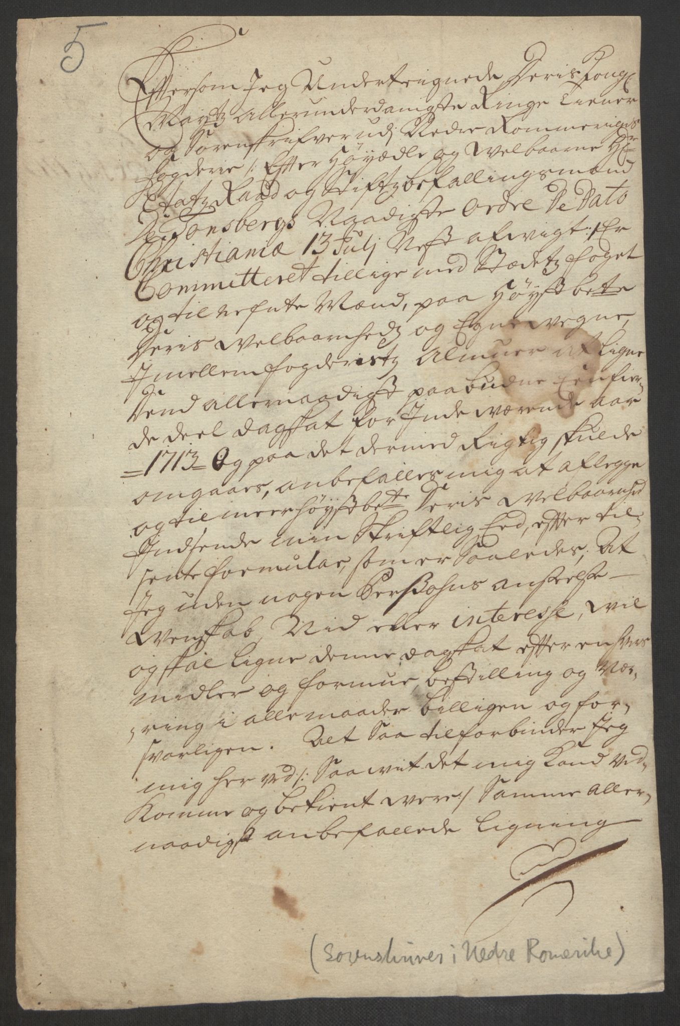 Kristiania stiftamt, AV/SAO-A-10386/E/Ed/Edp/L0001: Sorenskrivere, 1711-1721, p. 10