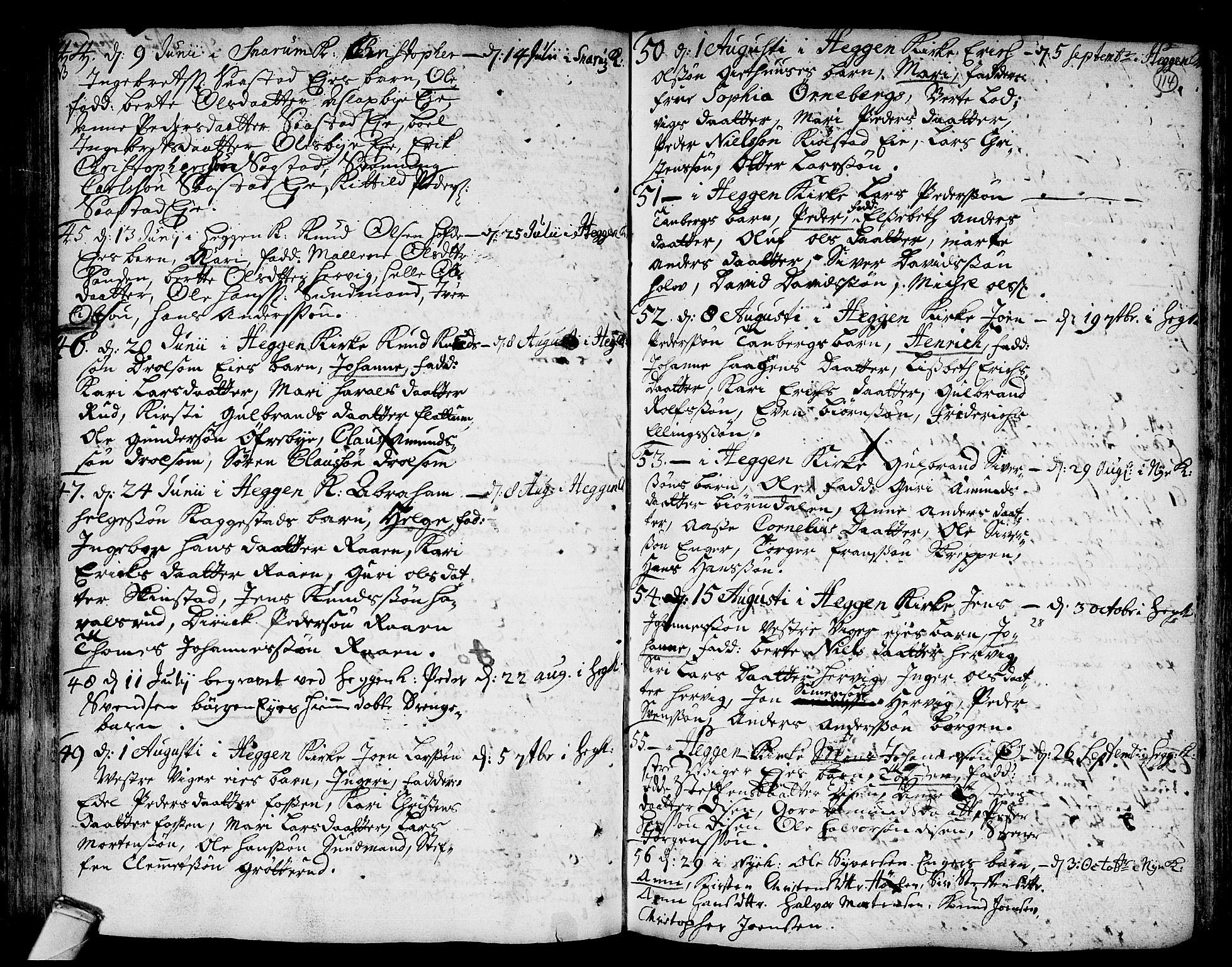 Modum kirkebøker, AV/SAKO-A-234/F/Fa/L0001: Parish register (official) no. 1, 1712-1740, p. 114