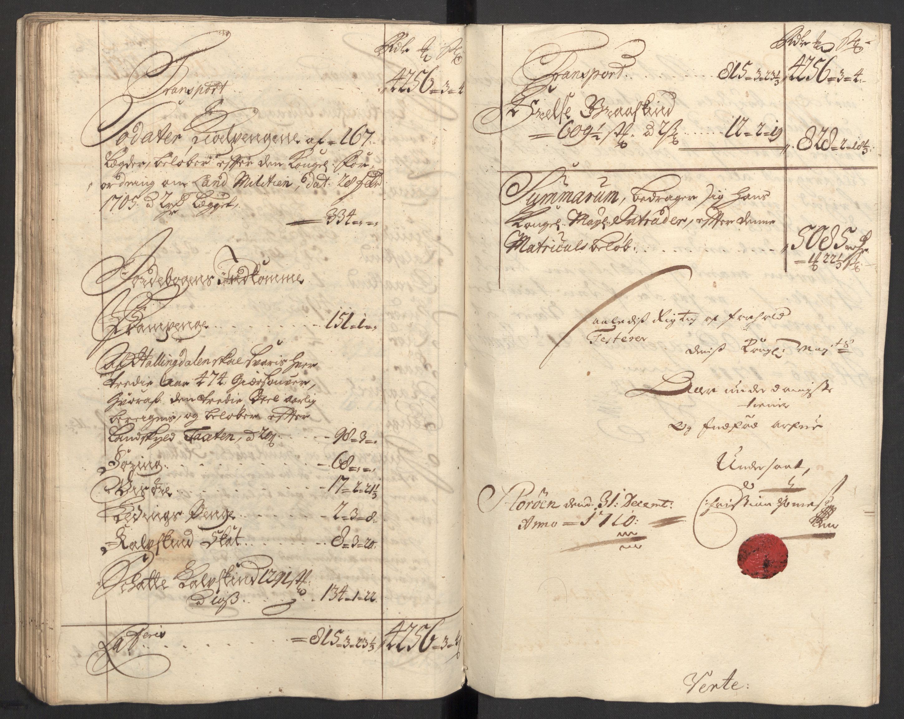 Rentekammeret inntil 1814, Reviderte regnskaper, Fogderegnskap, RA/EA-4092/R23/L1468: Fogderegnskap Ringerike og Hallingdal, 1709-1710, p. 348