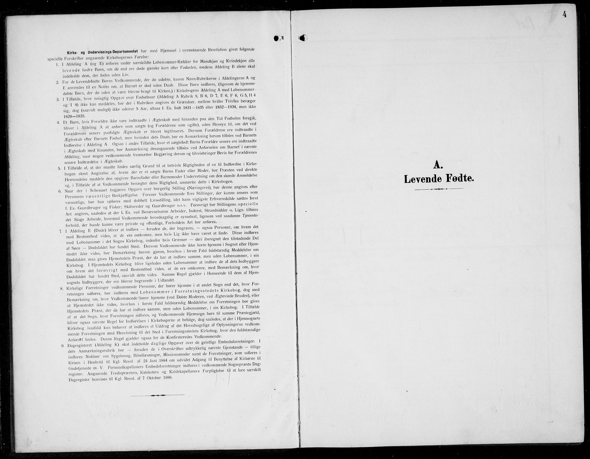 Skudenes sokneprestkontor, SAST/A -101849/H/Ha/Hab/L0010: Parish register (copy) no. B 10, 1908-1936, p. 4