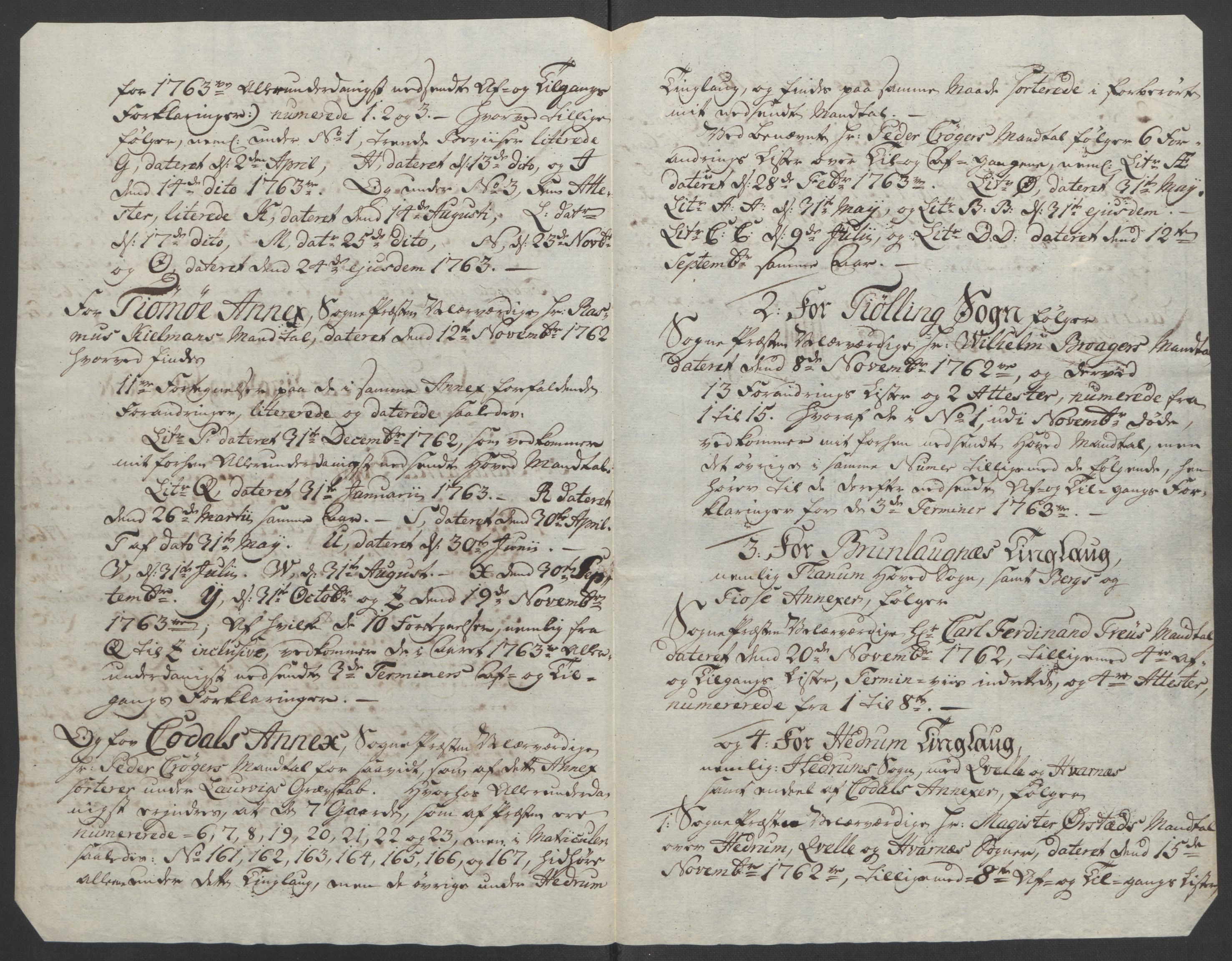 Rentekammeret inntil 1814, Reviderte regnskaper, Fogderegnskap, AV/RA-EA-4092/R33/L2033: Ekstraskatten Larvik grevskap, 1762-1764, p. 402