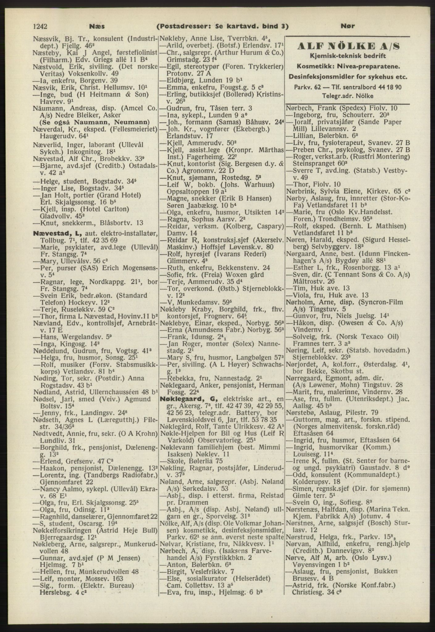 Kristiania/Oslo adressebok, PUBL/-, 1970-1971, p. 1242