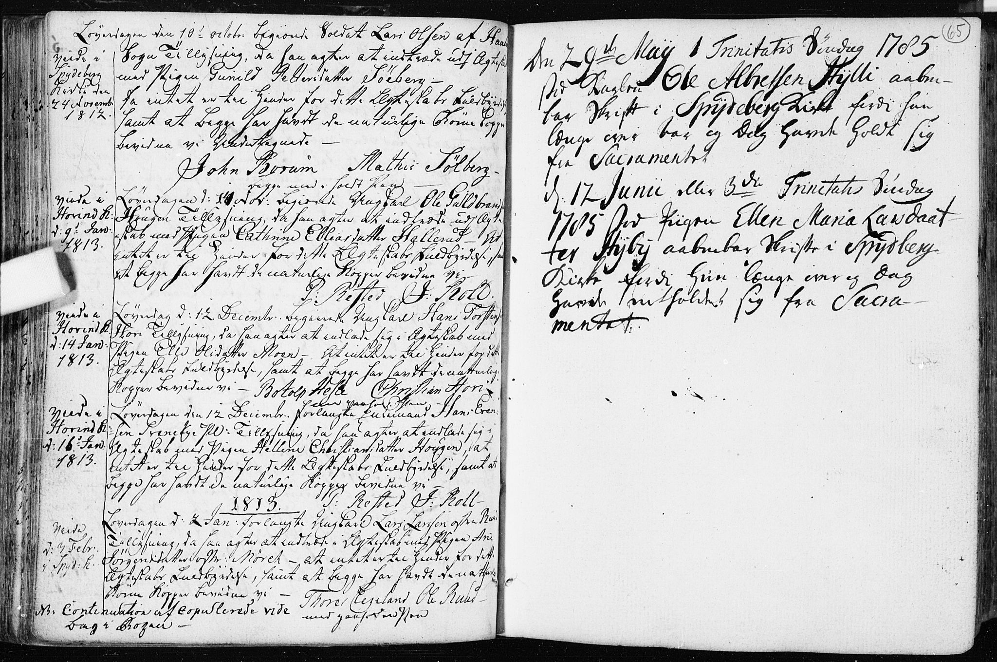 Spydeberg prestekontor Kirkebøker, SAO/A-10924/F/Fa/L0003: Parish register (official) no. I 3, 1778-1814, p. 65