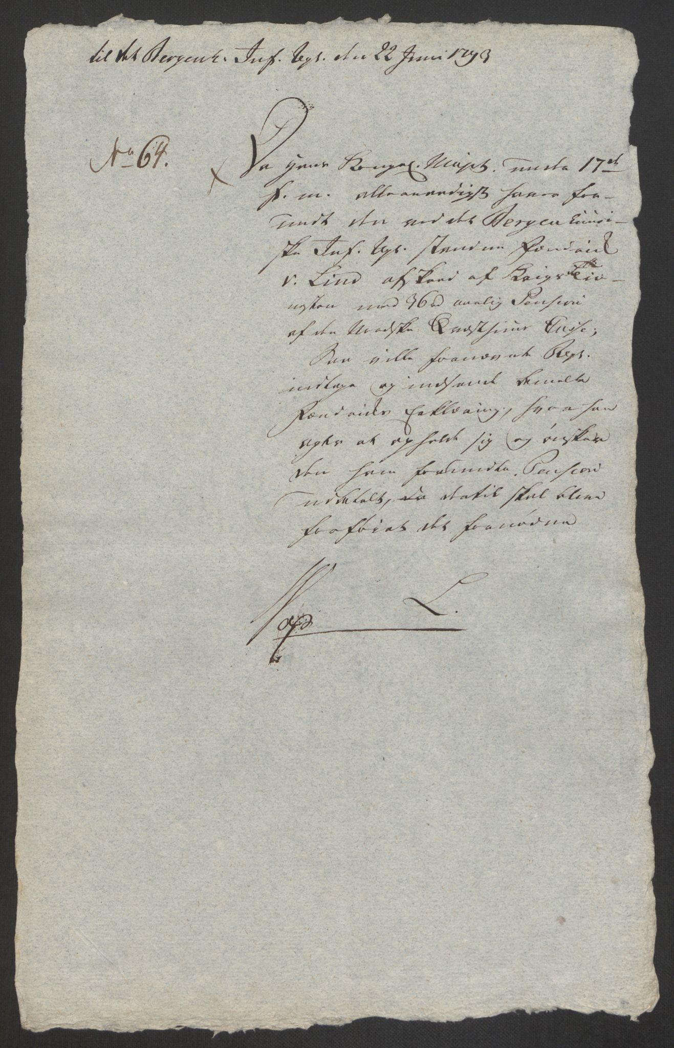 Forsvaret, Den norske kvesthuskasse/krigshospitalkasse, AV/RA-RAFA-1887/F/Fa/L0008: Konsepter, 1790-1793, p. 1123