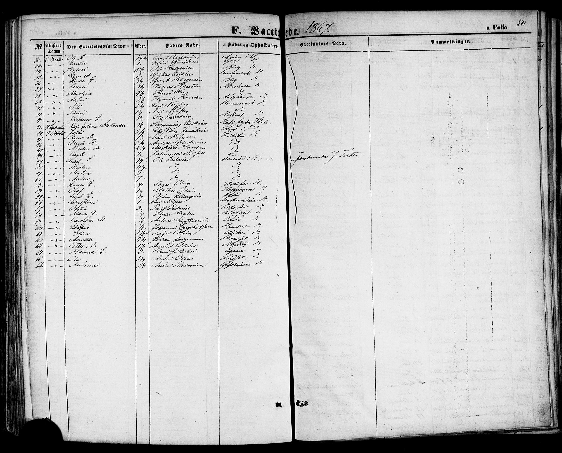 Hof kirkebøker, SAKO/A-64/F/Fa/L0006: Parish register (official) no. I 6, 1851-1877, p. 501