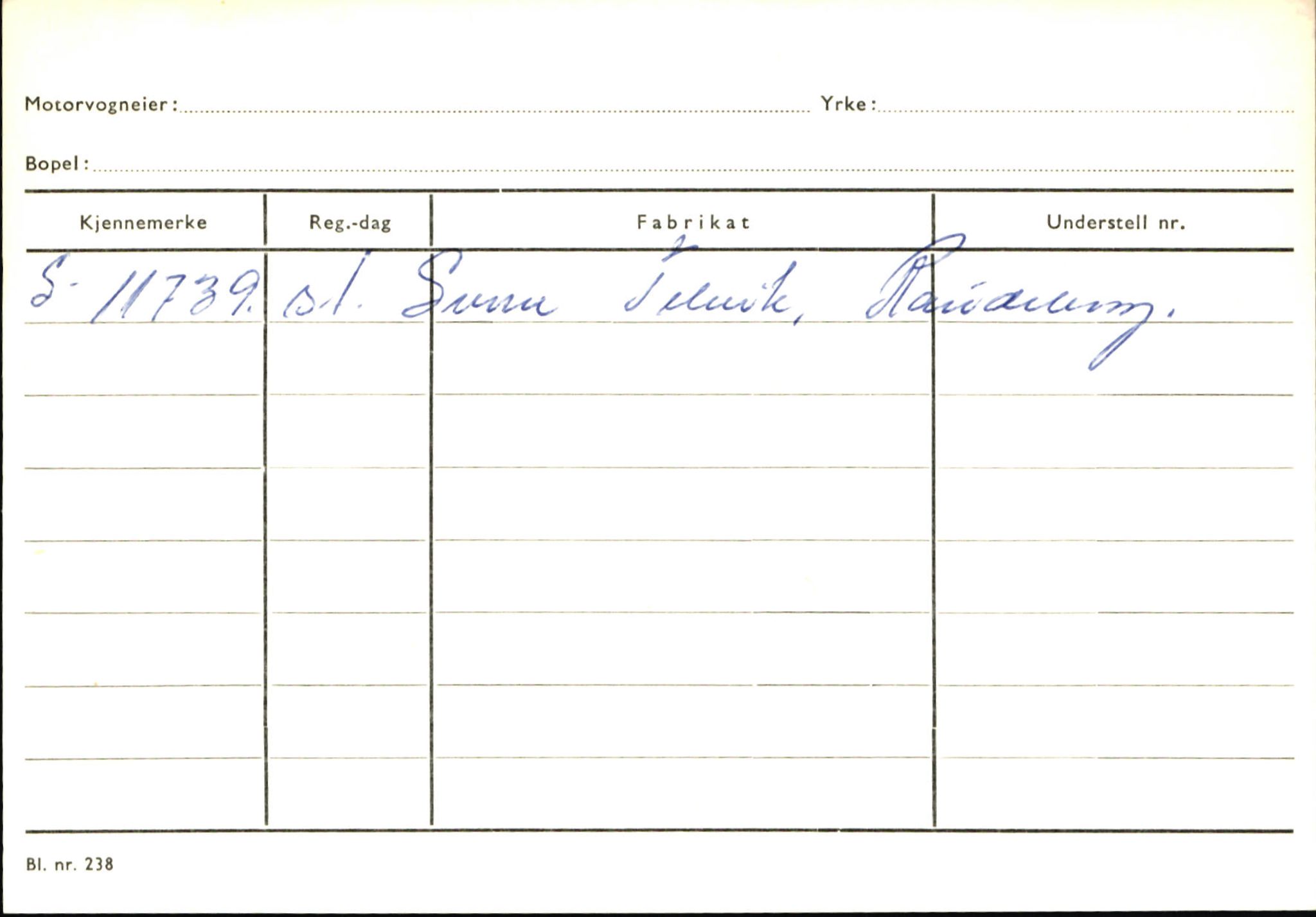 Statens vegvesen, Sogn og Fjordane vegkontor, AV/SAB-A-5301/4/F/L0145: Registerkort Vågsøy S-Å. Årdal I-P, 1945-1975, p. 313