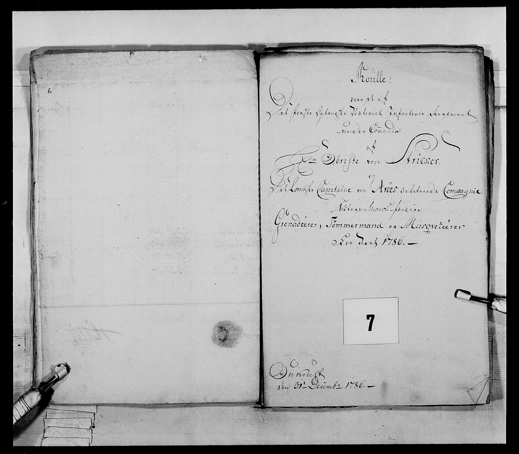 Generalitets- og kommissariatskollegiet, Det kongelige norske kommissariatskollegium, AV/RA-EA-5420/E/Eh/L0060: 1. Opplandske nasjonale infanteriregiment, 1786-1788, p. 153