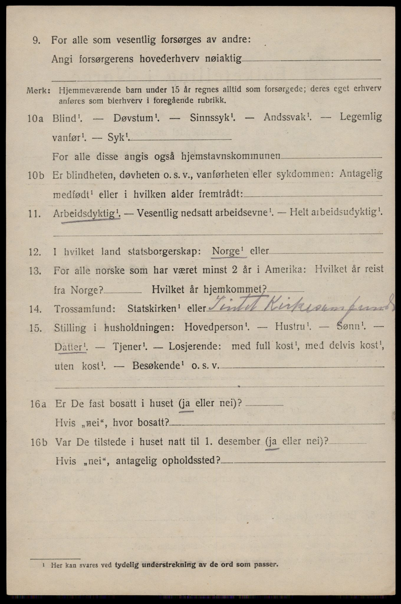 SAST, 1920 census for Skjold, 1920, p. 1685