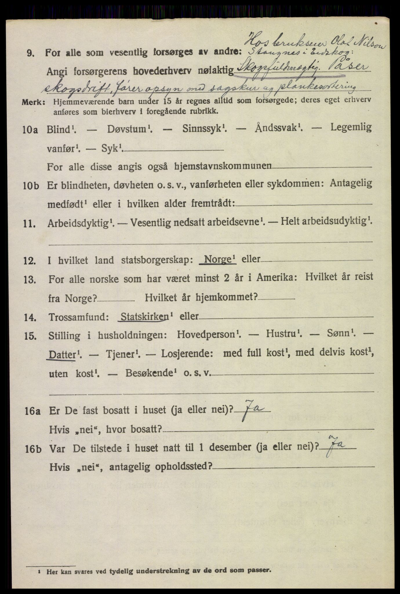 SAH, 1920 census for Eidskog, 1920, p. 3688