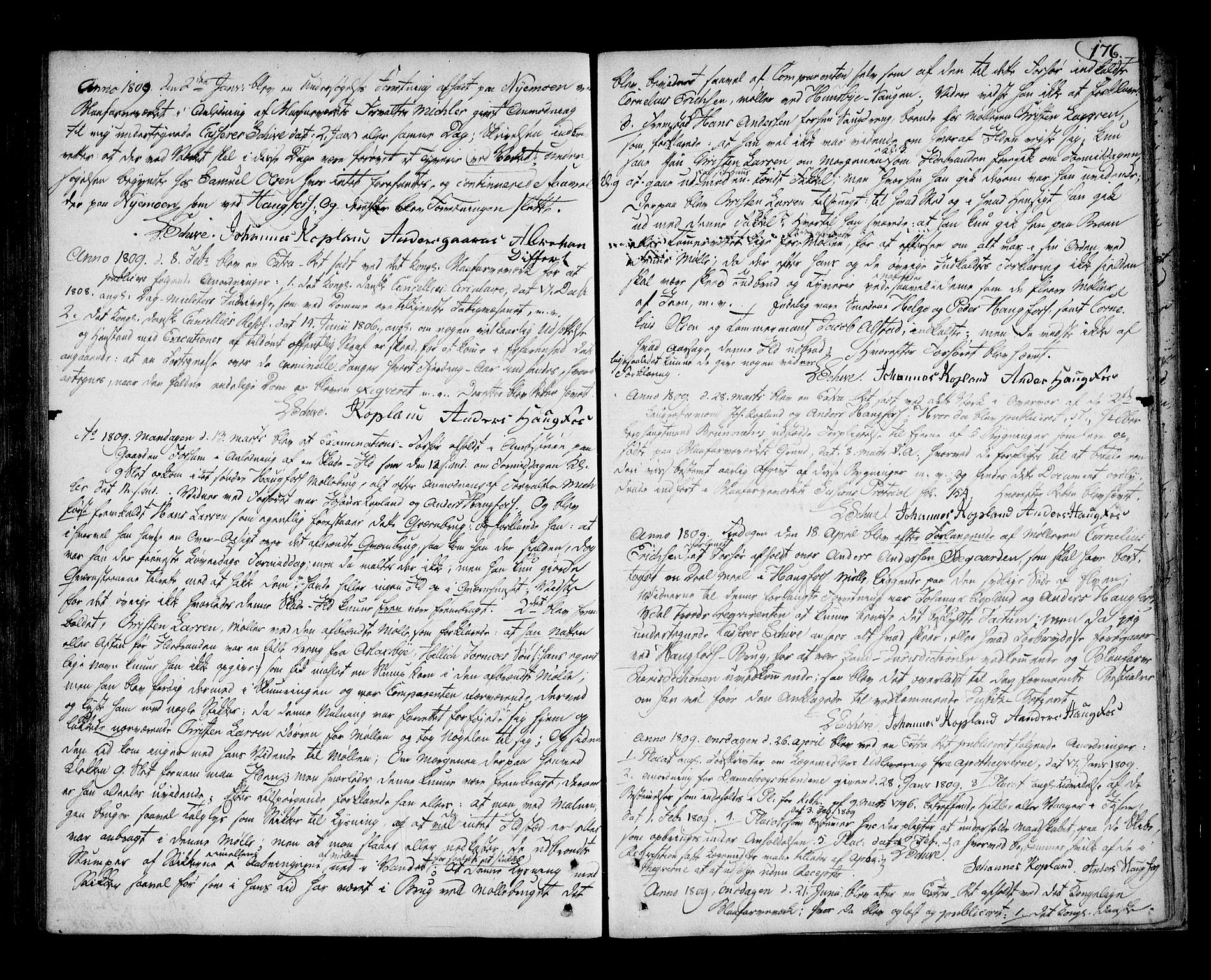 Eiker, Modum og Sigdal sorenskriveri, SAKO/A-123/F/Fa/Fae/L0001: Tingbok, 1780-1813, p. 176