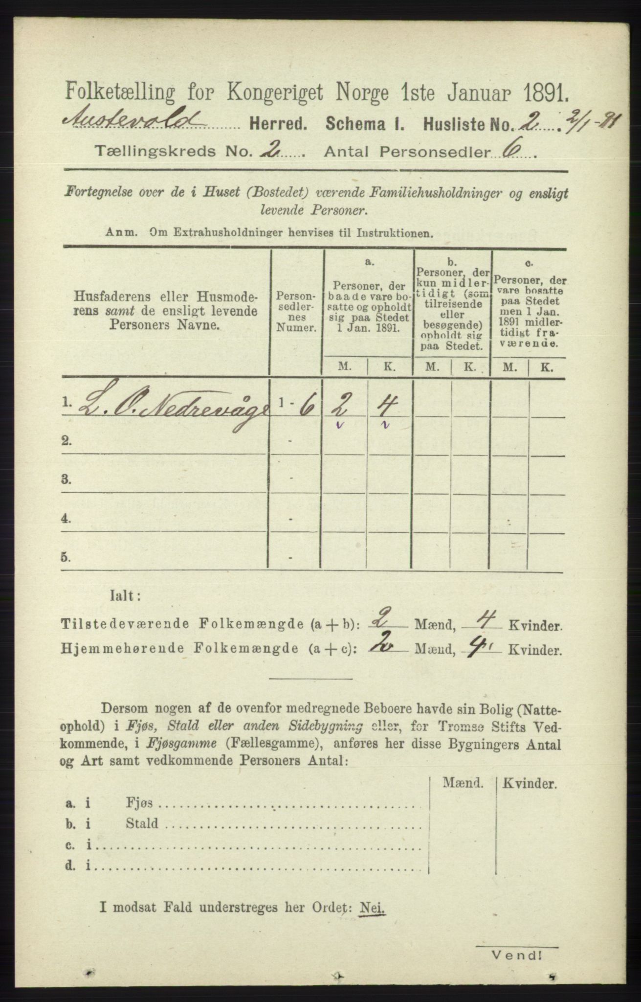RA, 1891 census for 1244 Austevoll, 1891, p. 567