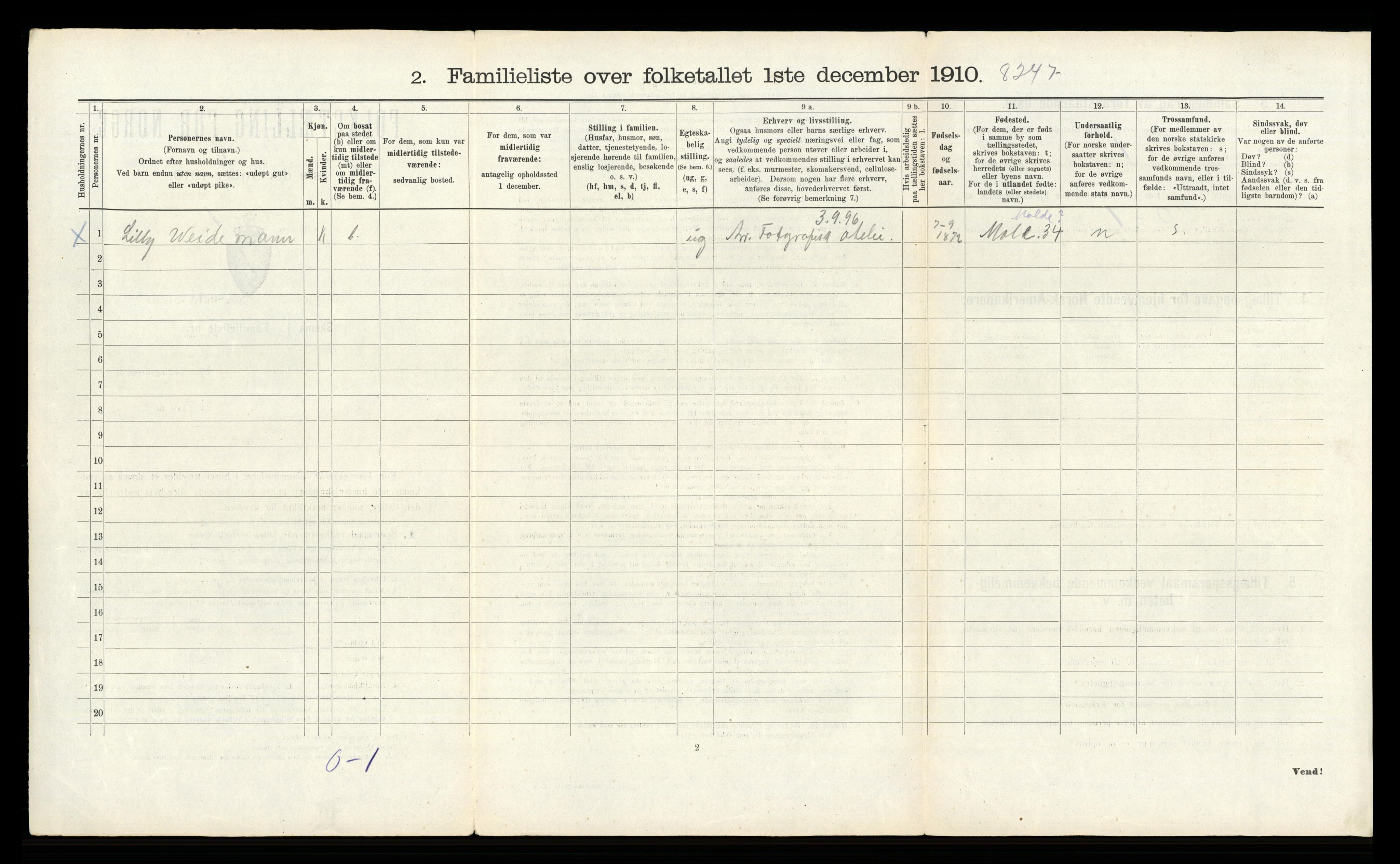 RA, 1910 census for Bergen, 1910, p. 726