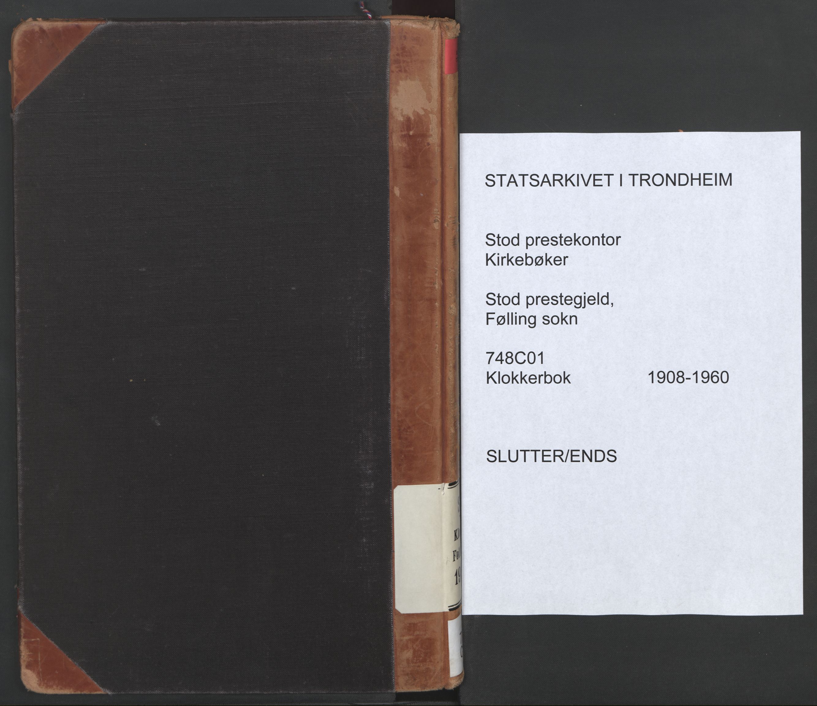 Ministerialprotokoller, klokkerbøker og fødselsregistre - Nord-Trøndelag, SAT/A-1458/748/L0465: Parish register (copy) no. 748C01, 1908-1960