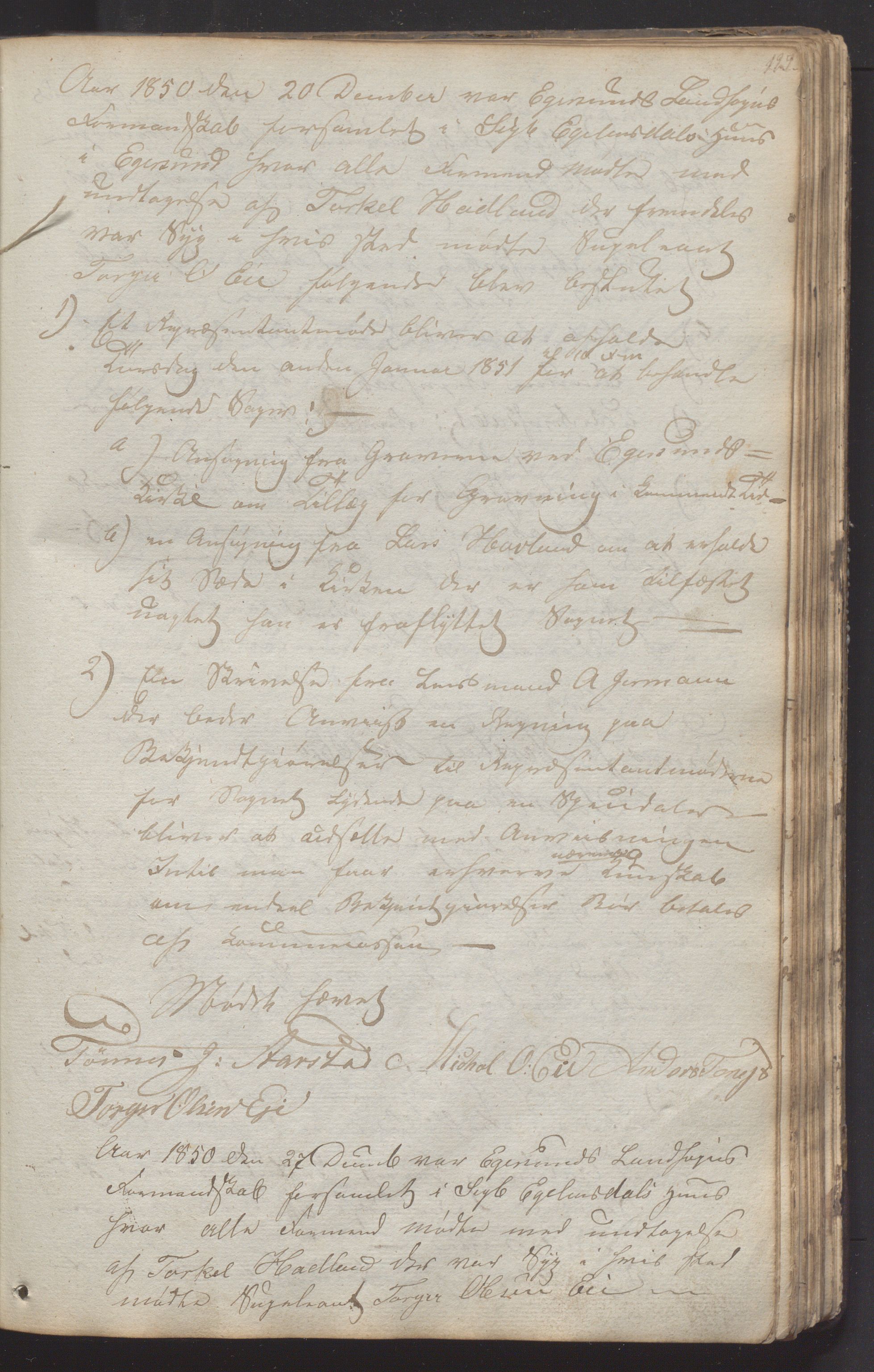 Eigersund kommune (Herredet) - Formannskapet, IKAR/K-100447/A/Aa/L0001: Møtebok, 1837-1864, p. 127a