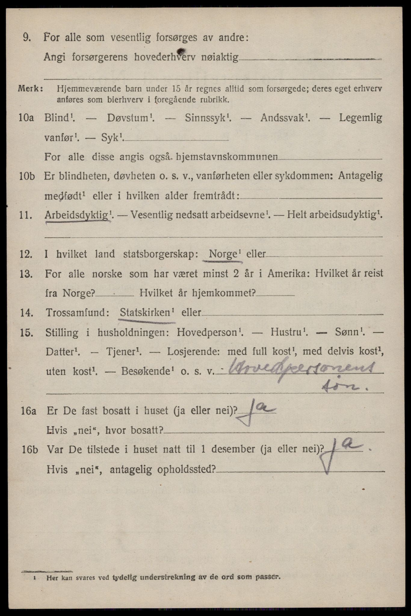 SAST, 1920 census for Håland, 1920, p. 7498