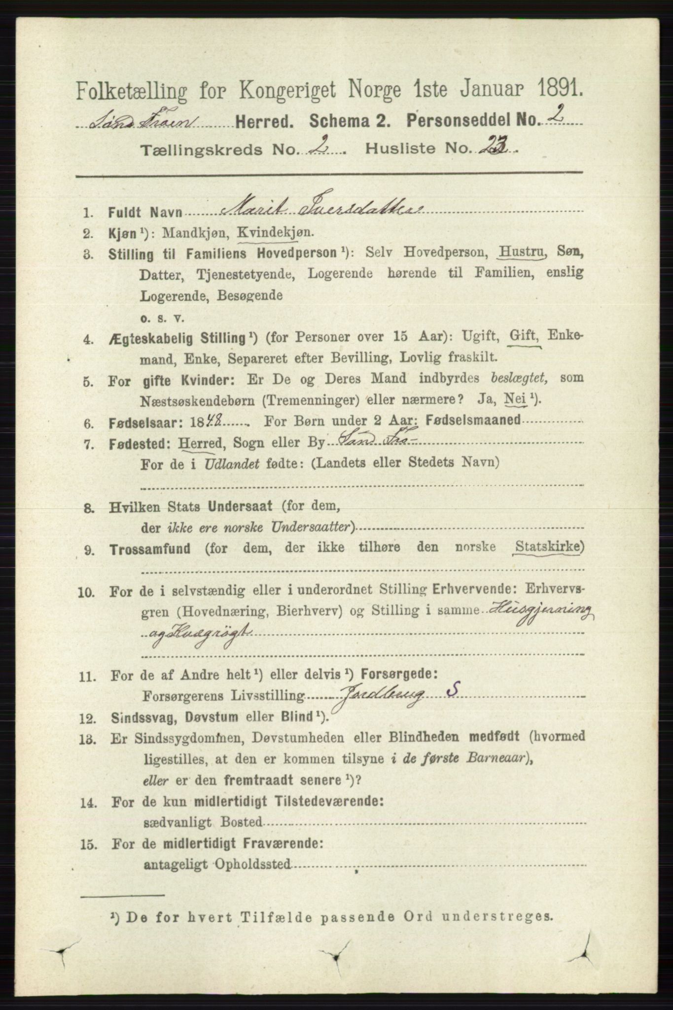 RA, 1891 census for 0519 Sør-Fron, 1891, p. 683