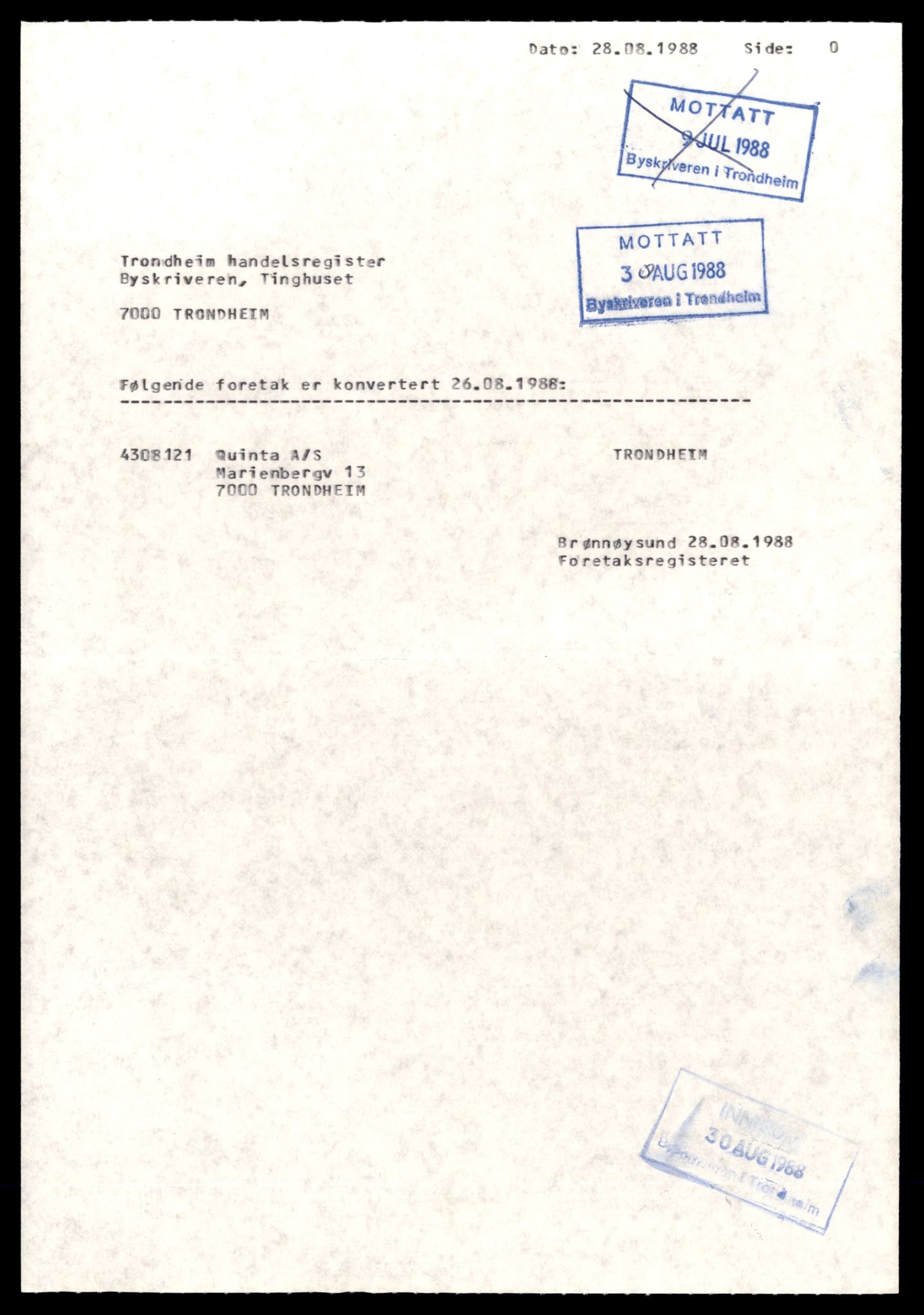 Trondheim byfogd, AV/SAT-A-0003/2/J/Jd/Jdd/L0044: Aksjeselskap, Q-Ri, 1944-1990, p. 5