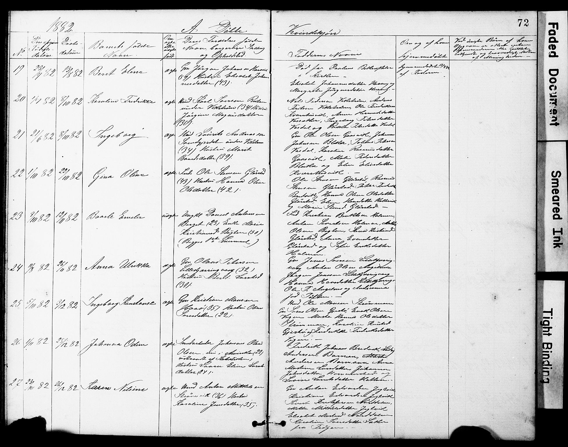 Ministerialprotokoller, klokkerbøker og fødselsregistre - Sør-Trøndelag, SAT/A-1456/634/L0541: Parish register (copy) no. 634C03, 1874-1891, p. 72