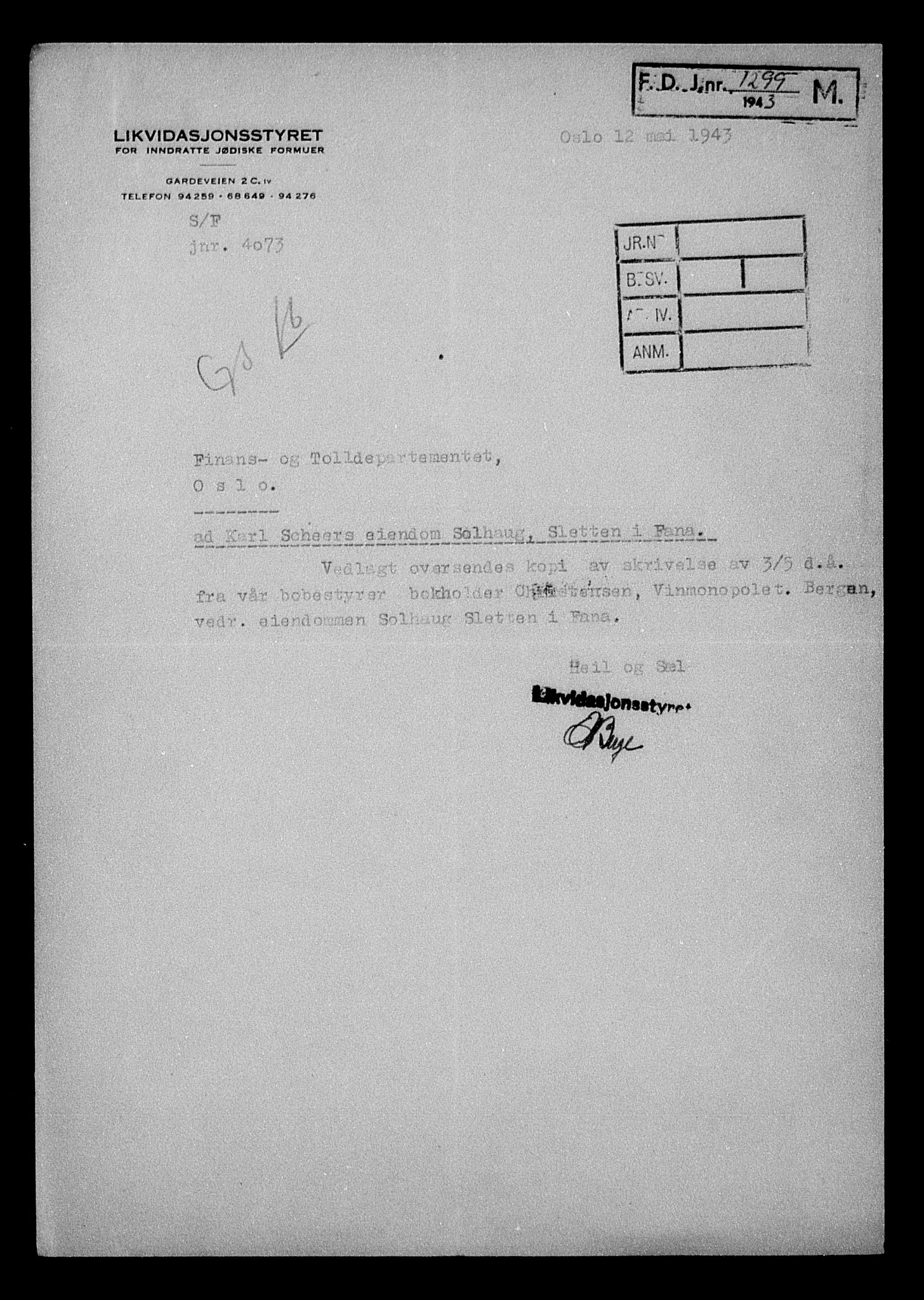 Justisdepartementet, Tilbakeføringskontoret for inndratte formuer, AV/RA-S-1564/H/Hc/Hcd/L0997: --, 1945-1947, p. 27