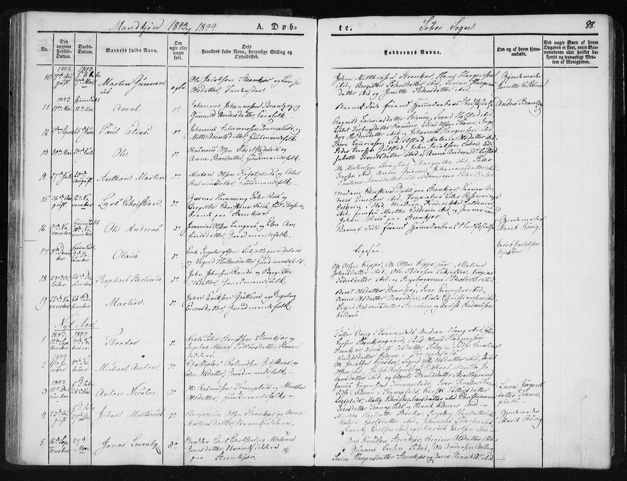 Ministerialprotokoller, klokkerbøker og fødselsregistre - Nord-Trøndelag, SAT/A-1458/735/L0339: Parish register (official) no. 735A06 /2, 1836-1848, p. 88