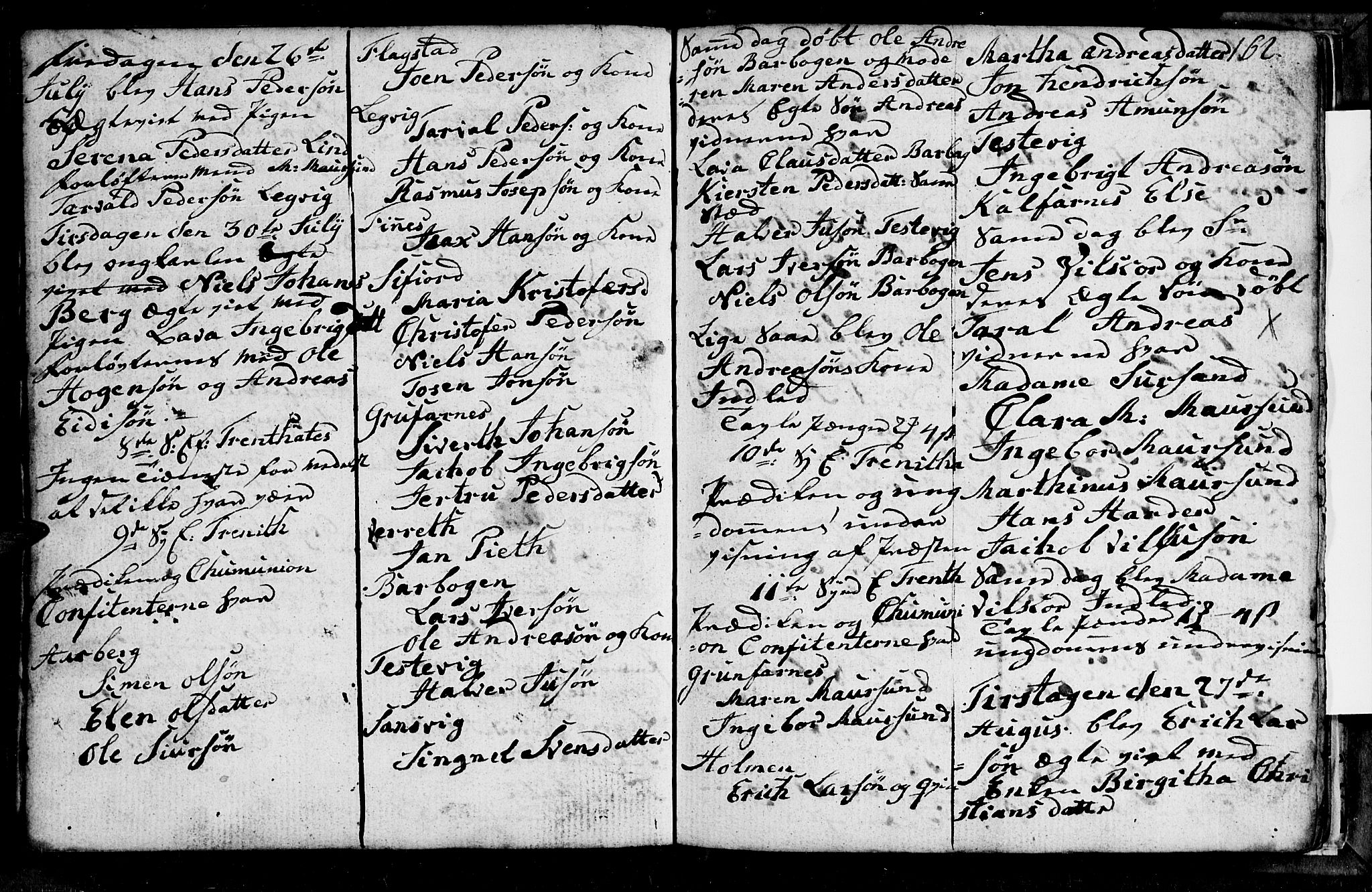 Berg sokneprestkontor, AV/SATØ-S-1318/G/Ga/Gab/L0010klokker: Parish register (copy) no. 10, 1783-1811, p. 162