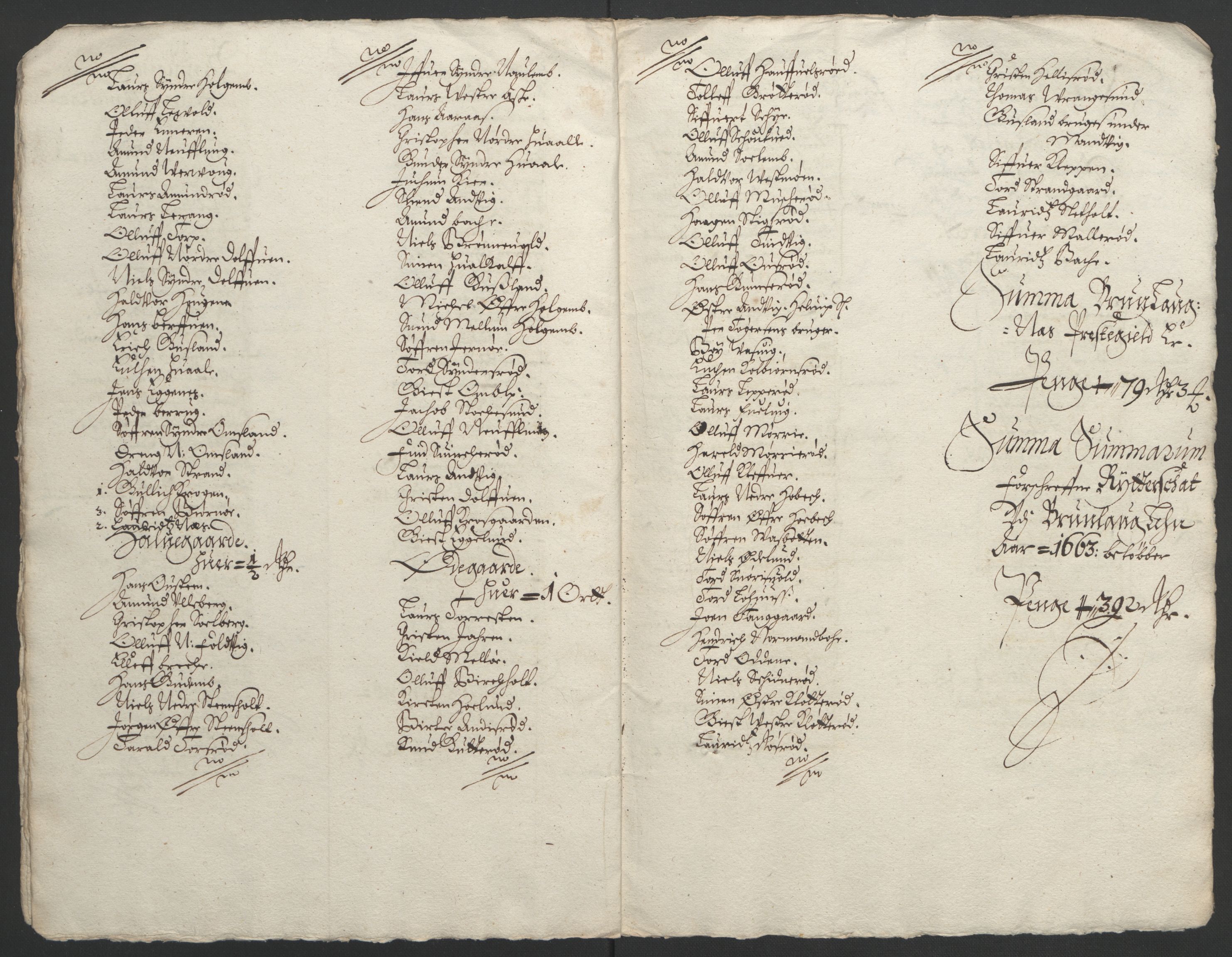 Rentekammeret inntil 1814, Reviderte regnskaper, Fogderegnskap, AV/RA-EA-4092/R33/L1963: Fogderegnskap Larvik grevskap, 1662-1664, p. 163