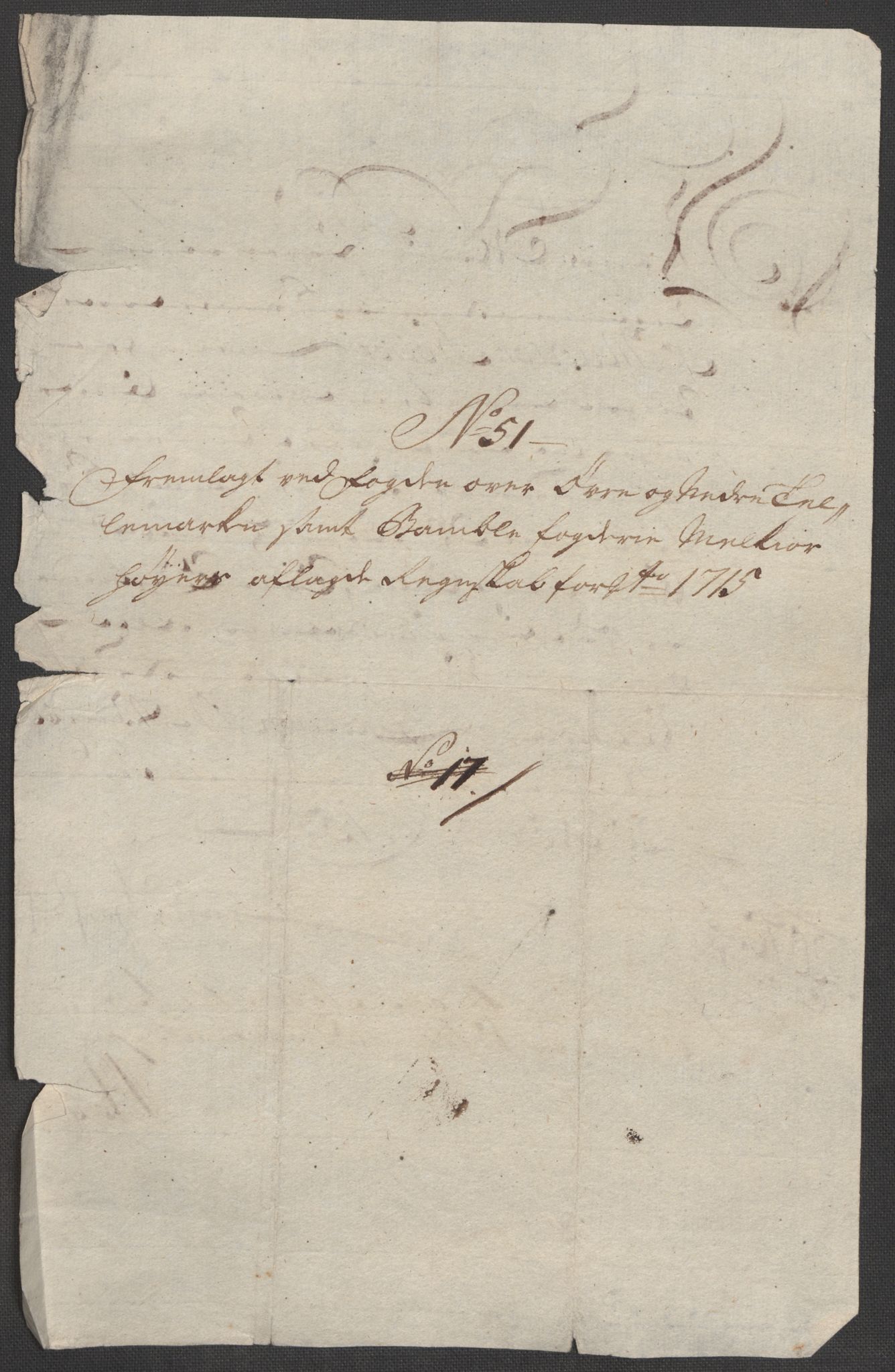 Rentekammeret inntil 1814, Reviderte regnskaper, Fogderegnskap, AV/RA-EA-4092/R36/L2127: Fogderegnskap Øvre og Nedre Telemark og Bamble, 1715, p. 380