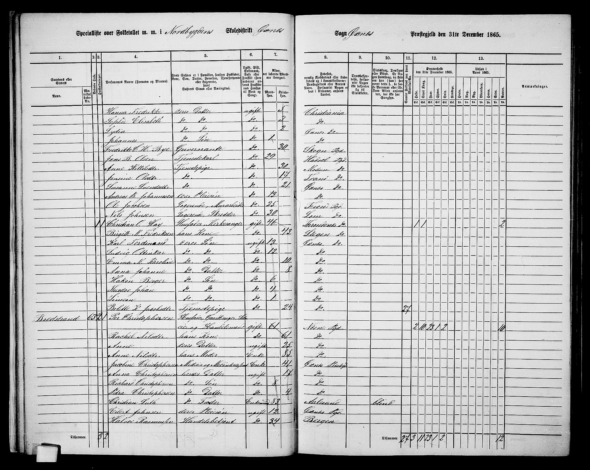 RA, 1865 census for Øksnes, 1865, p. 28