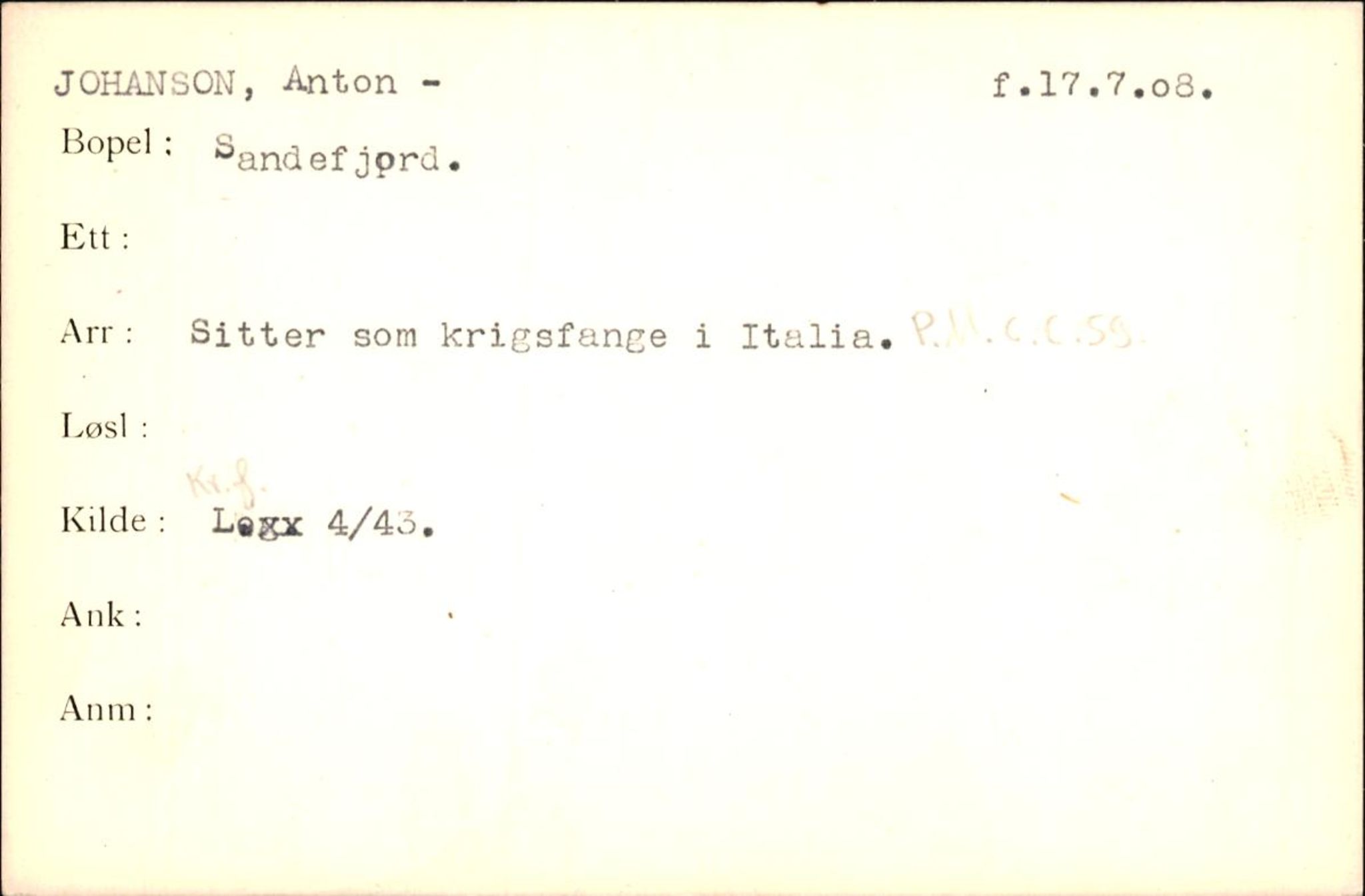 Forsvaret, Forsvarets krigshistoriske avdeling, AV/RA-RAFA-2017/Y/Yf/L0200: II-C-11-2102  -  Norske krigsfanger i Tyskland, 1940-1945, p. 528