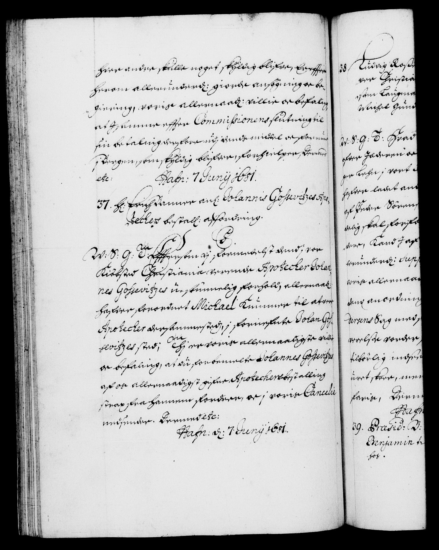 Danske Kanselli 1572-1799, AV/RA-EA-3023/F/Fc/Fca/Fcab/L0012: Norske tegnelser (mikrofilm), 1670-1683, p. 247b