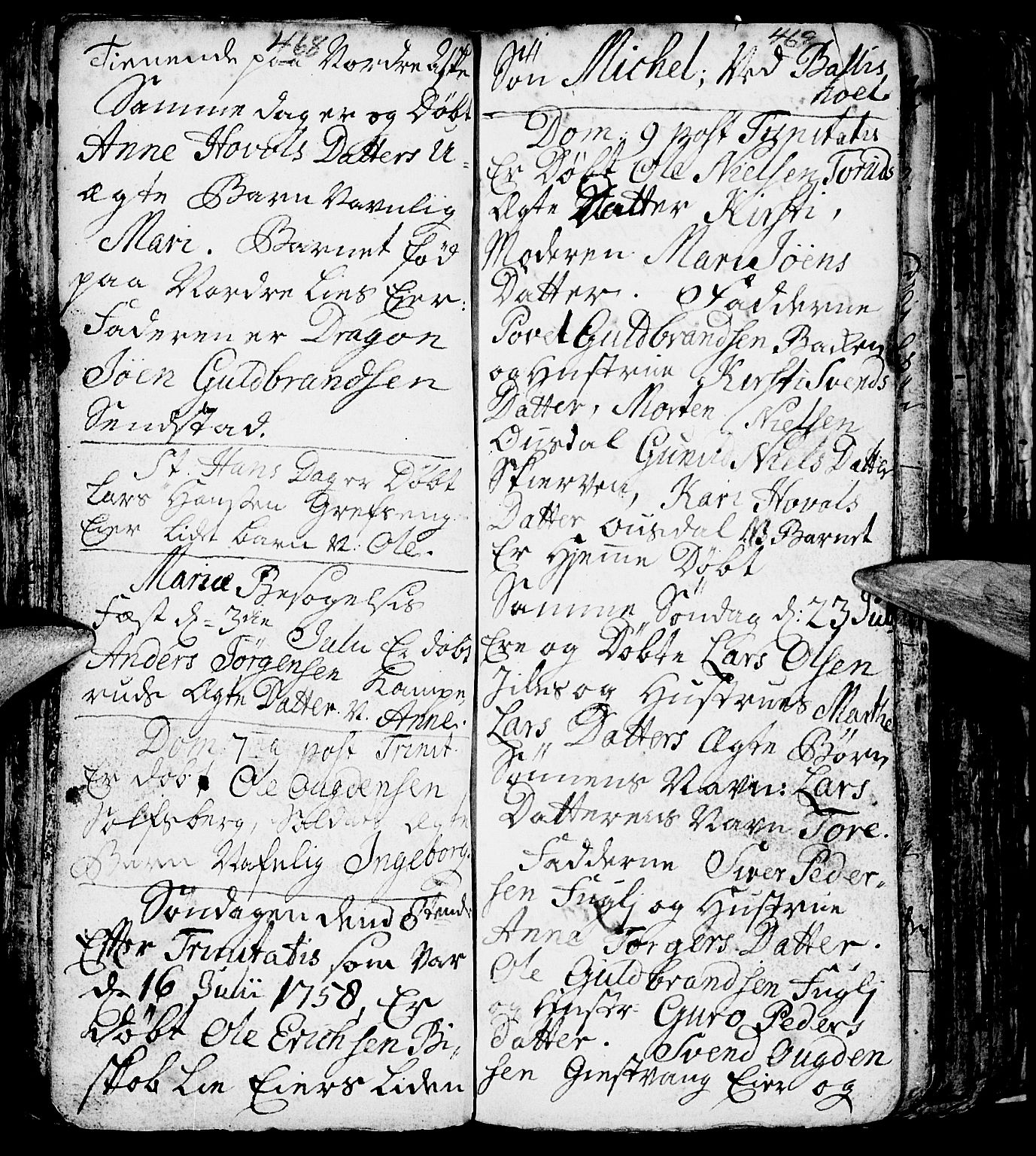 Nes prestekontor, Hedmark, AV/SAH-PREST-020/L/La/L0001: Parish register (copy) no. 1, 1663-1784, p. 468-469