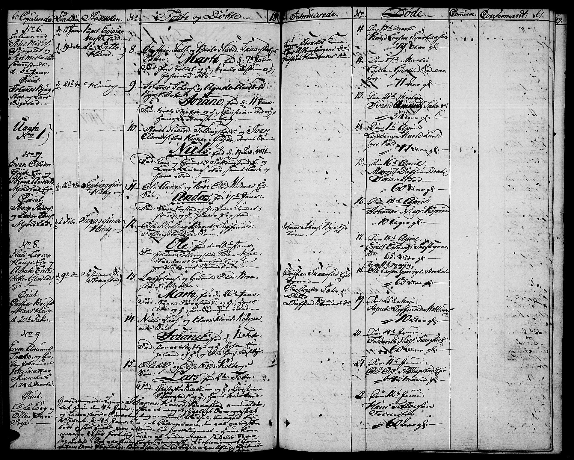 Vardal prestekontor, SAH/PREST-100/H/Ha/Haa/L0003: Parish register (official) no. 3, 1808-1814, p. 60-61