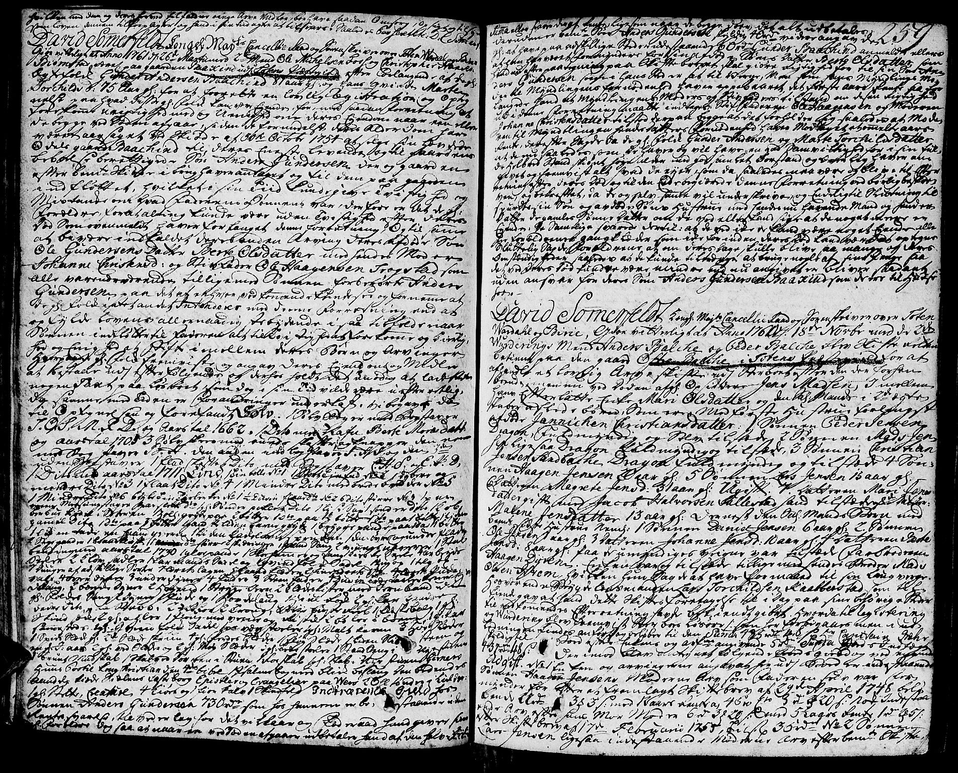 Toten tingrett, SAH/TING-006/J/Ja/L0009: Skifteprotokoll, 1756-1765, p. 258b-259a