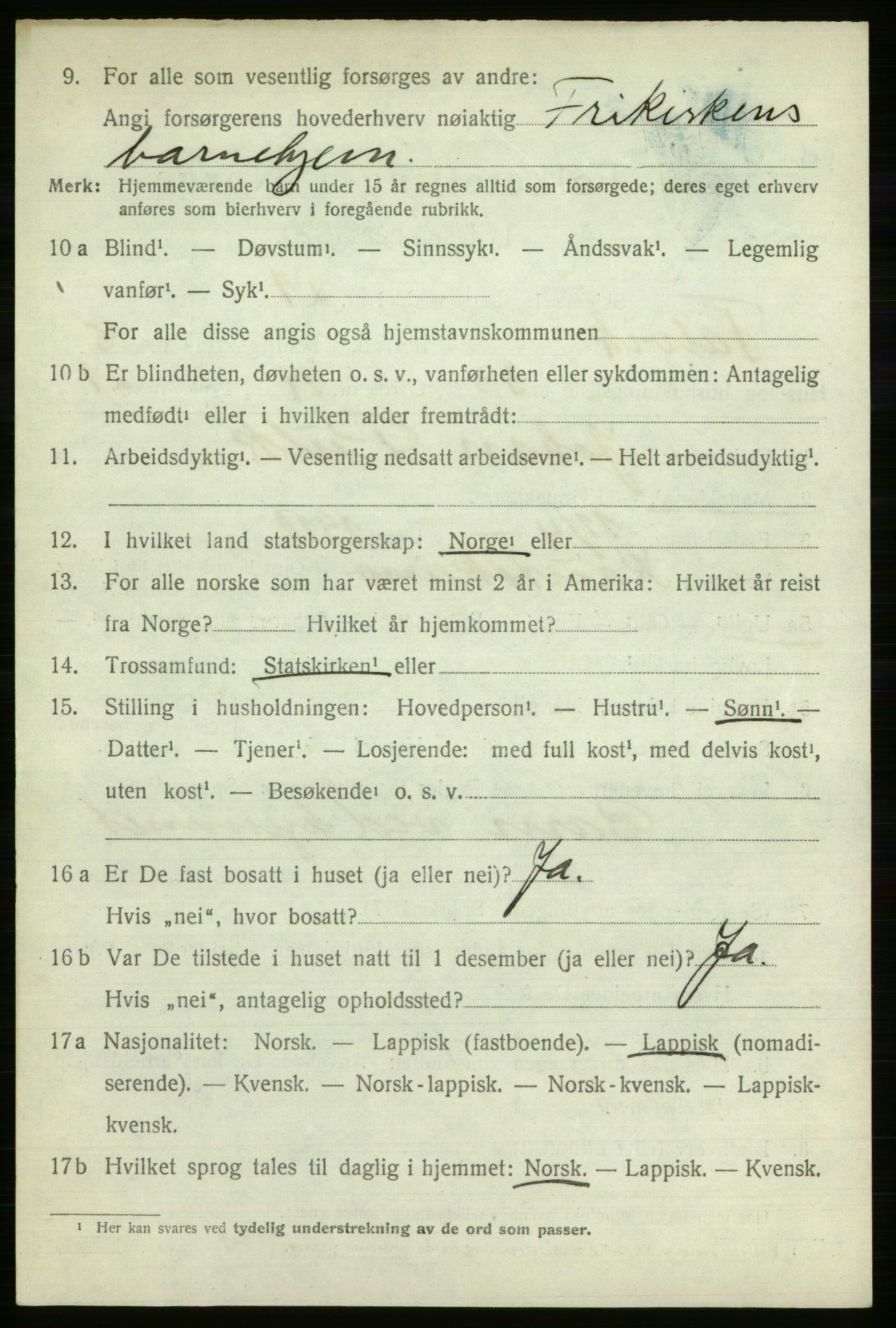 SATØ, 1920 census for Talvik, 1920, p. 5375