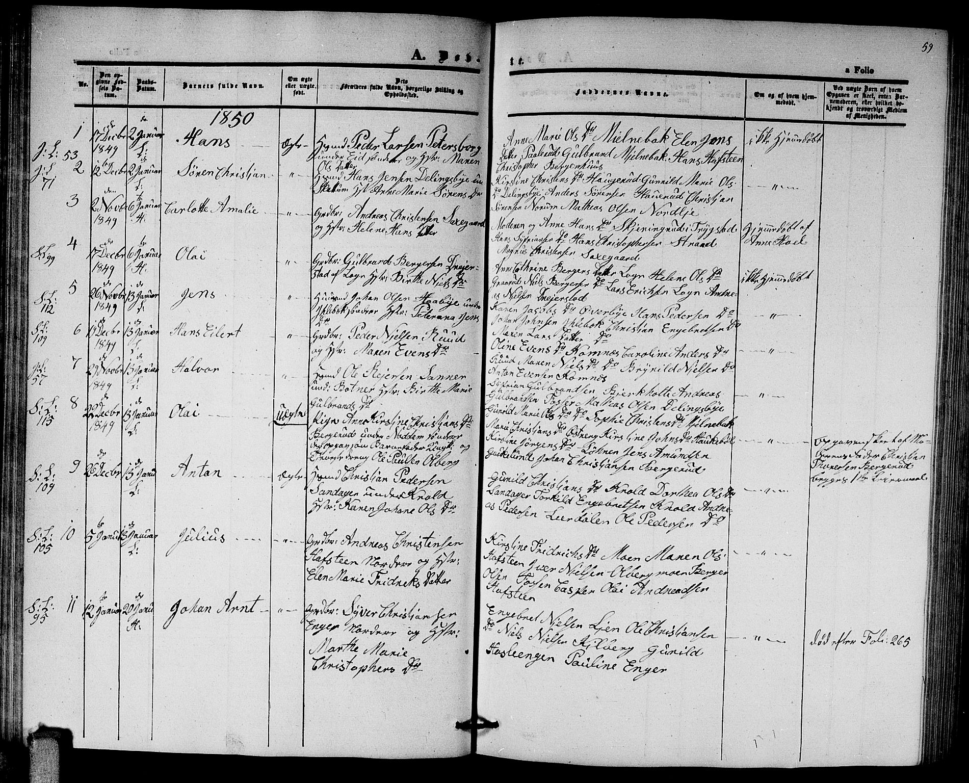 Høland prestekontor Kirkebøker, SAO/A-10346a/G/Ga/L0003: Parish register (copy) no. I 3, 1846-1853, p. 59