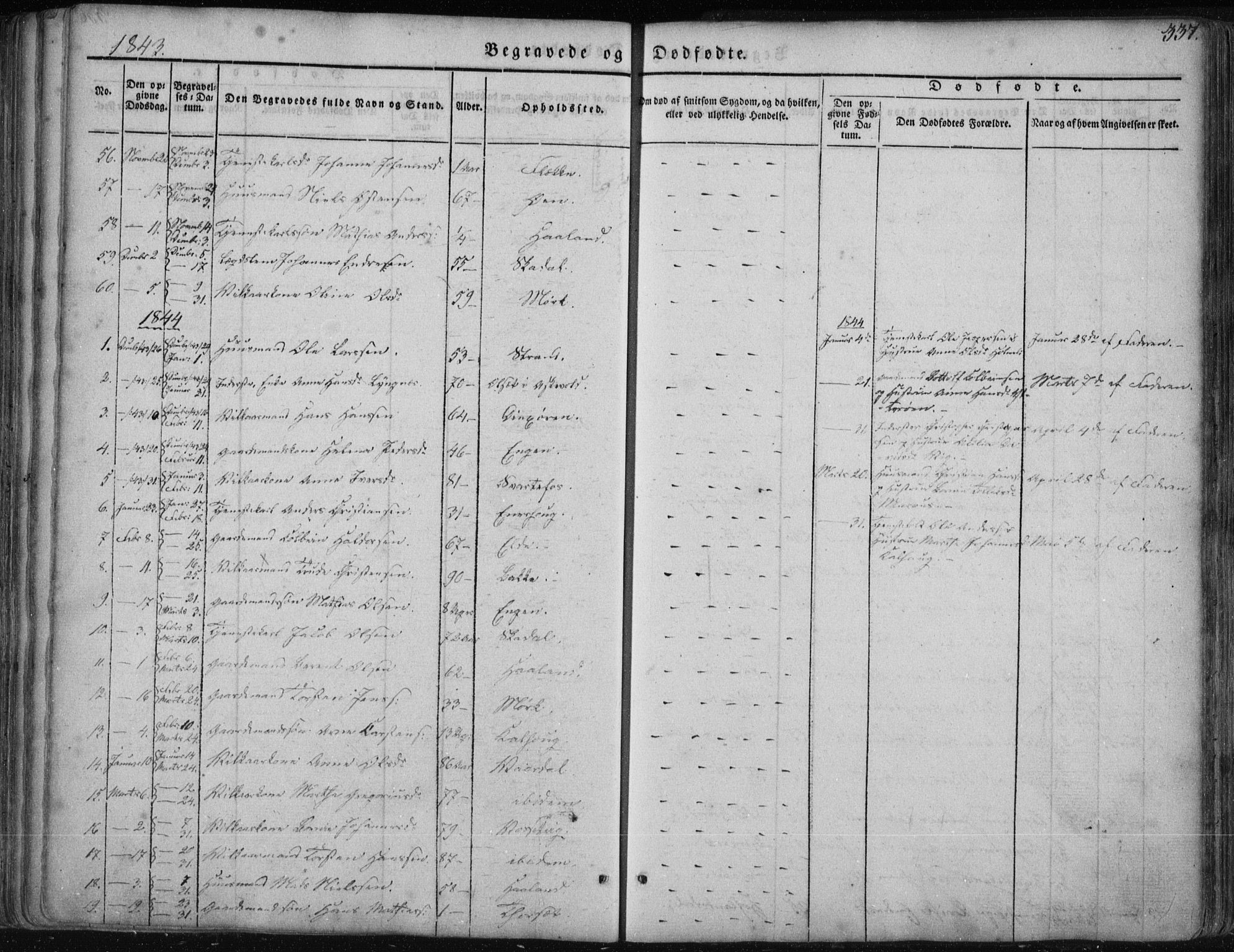 Fjaler sokneprestembete, AV/SAB-A-79801/H/Haa/Haaa/L0006: Parish register (official) no. A 6, 1835-1884, p. 337