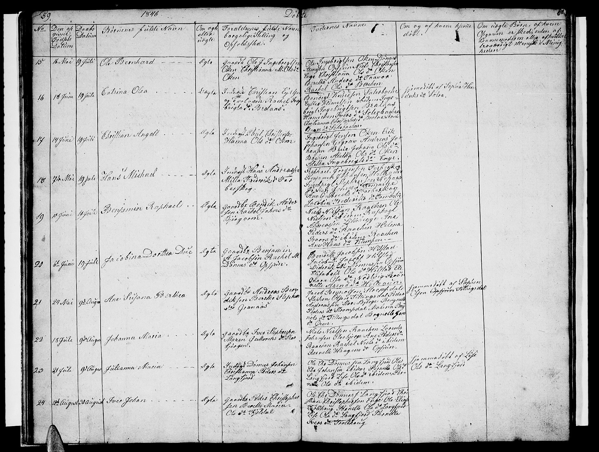 Ministerialprotokoller, klokkerbøker og fødselsregistre - Nordland, AV/SAT-A-1459/814/L0228: Parish register (copy) no. 814C01, 1838-1858, p. 59-60