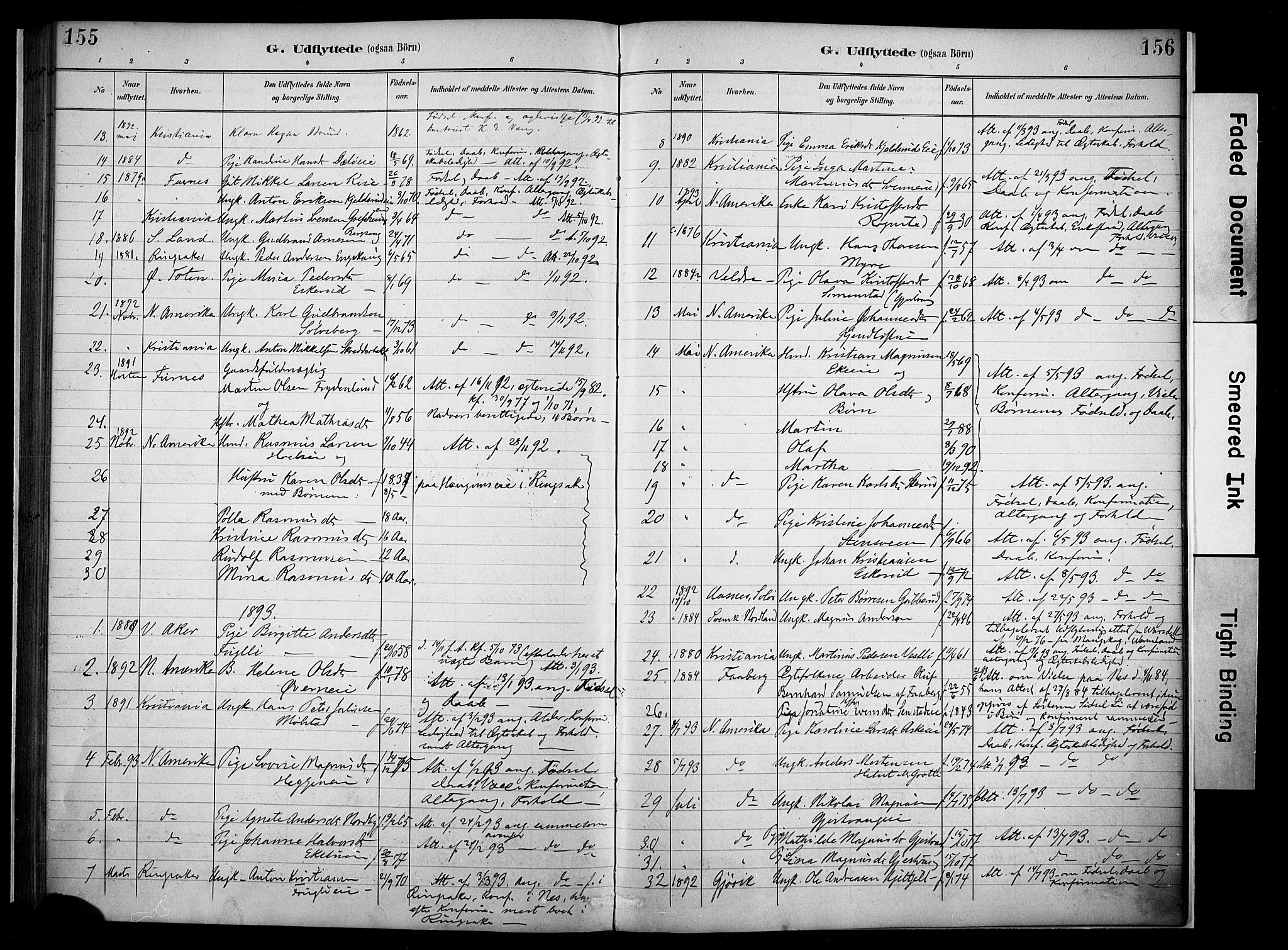 Nes prestekontor, Hedmark, AV/SAH-PREST-020/K/Ka/L0011: Parish register (official) no. 11, 1887-1905, p. 155-156