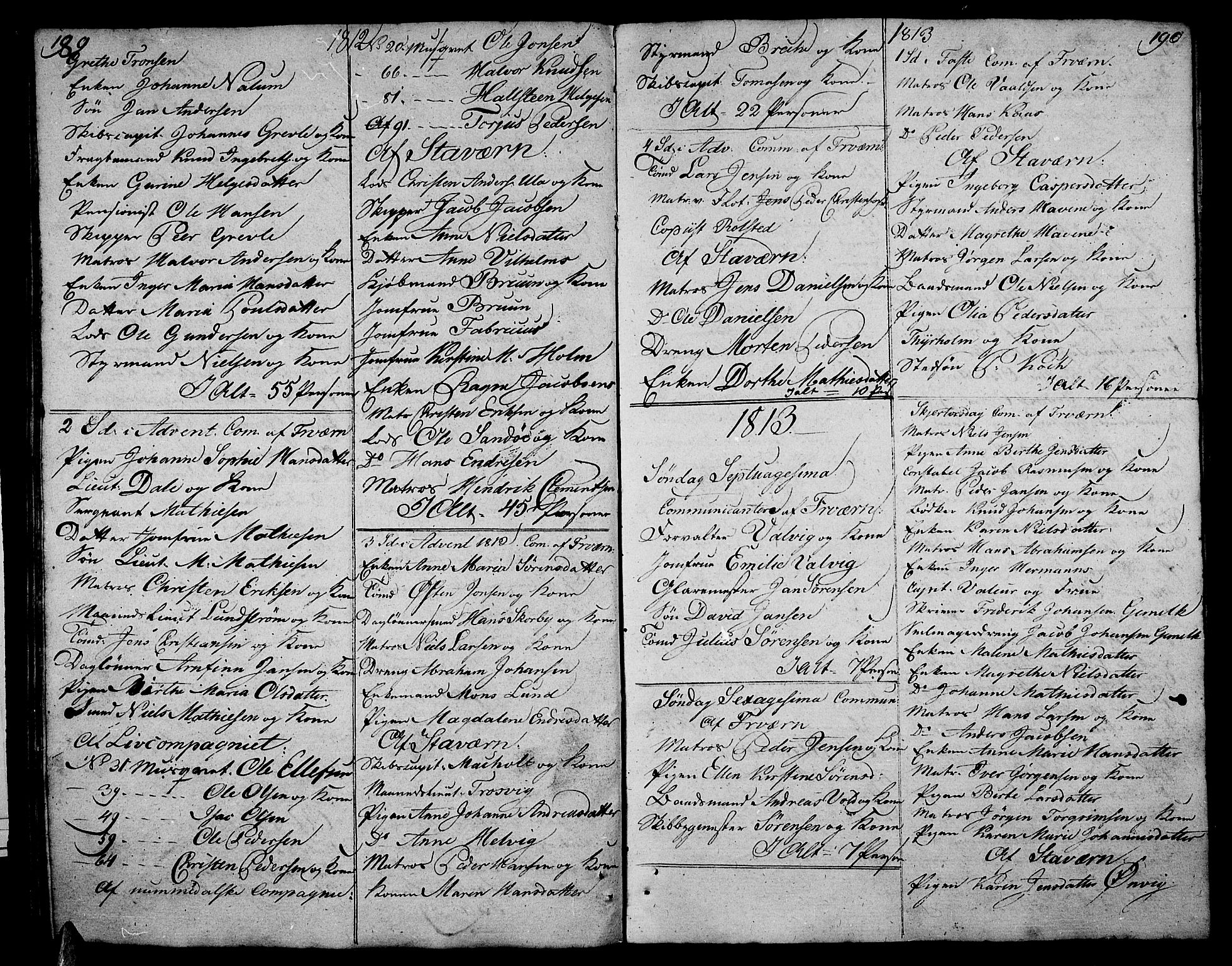 Stavern kirkebøker, SAKO/A-318/F/Fa/L0005: Parish register (official) no. 5, 1800-1816, p. 189-190