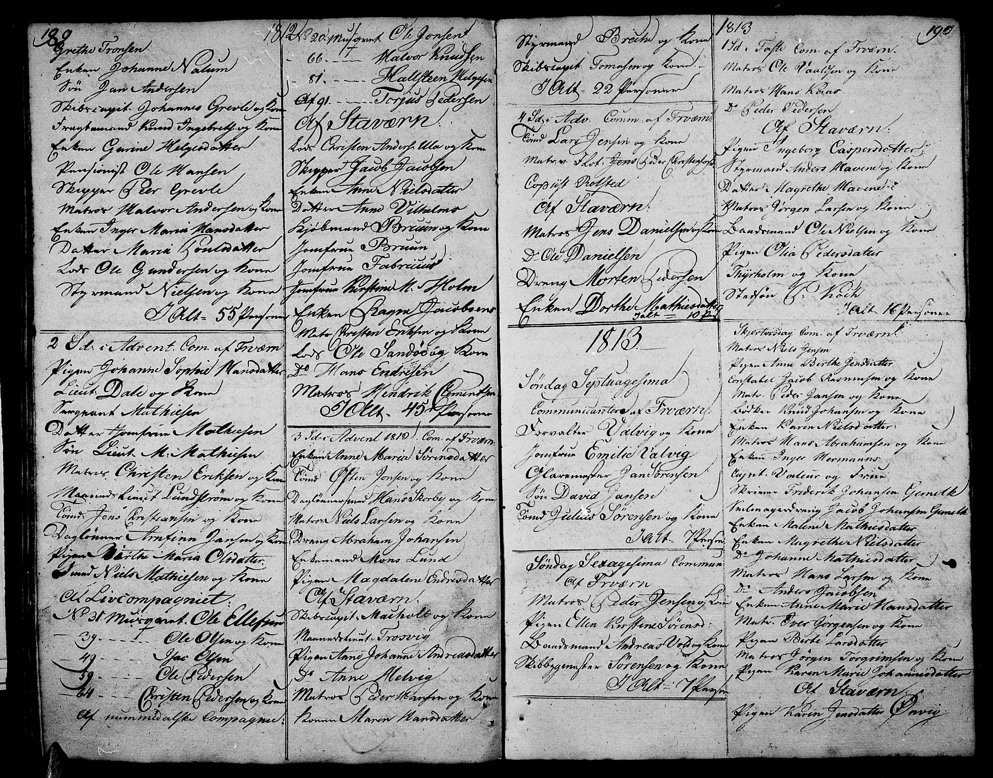Stavern kirkebøker, AV/SAKO-A-318/F/Fa/L0005: Parish register (official) no. 5, 1800-1816, p. 189-190